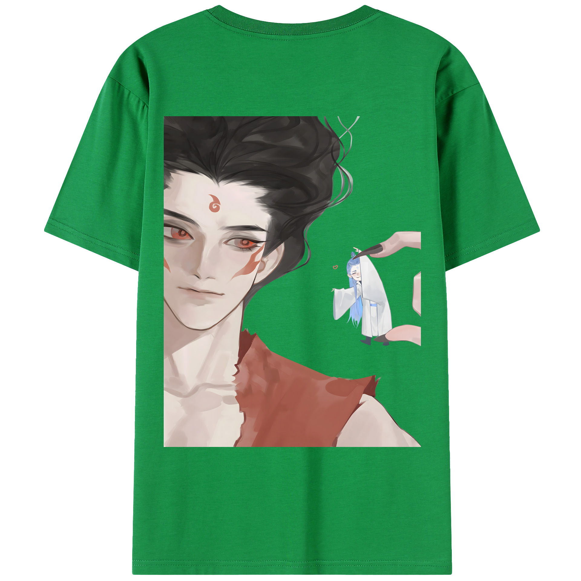 （画像用） Ne Zha 2 ナタ 魔童の大暴れ レディース半袖Tシャツ(バックプリント)