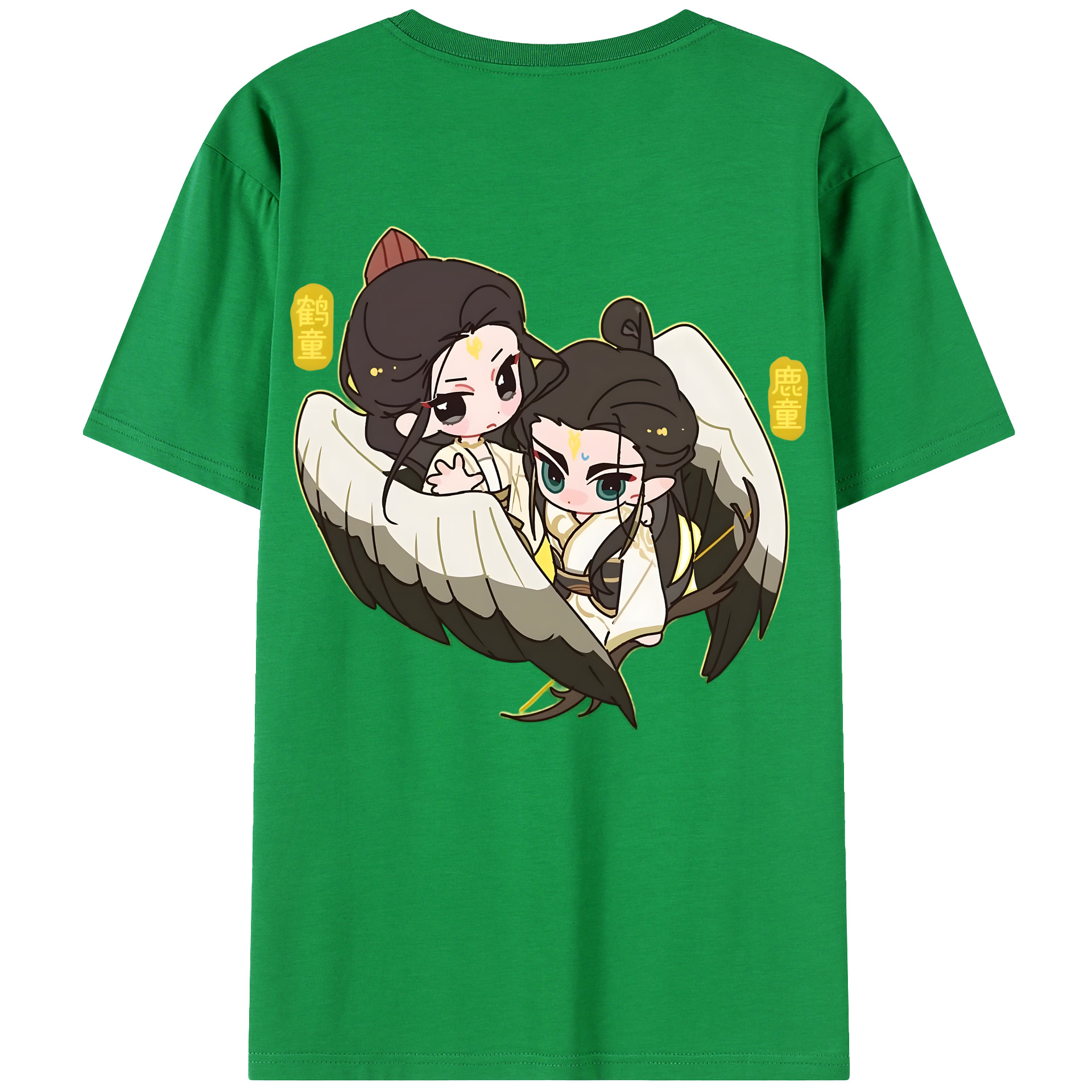 （画像用） Ne Zha 2 ナタ 魔童の大暴れ レディース半袖Tシャツ(バックプリント)