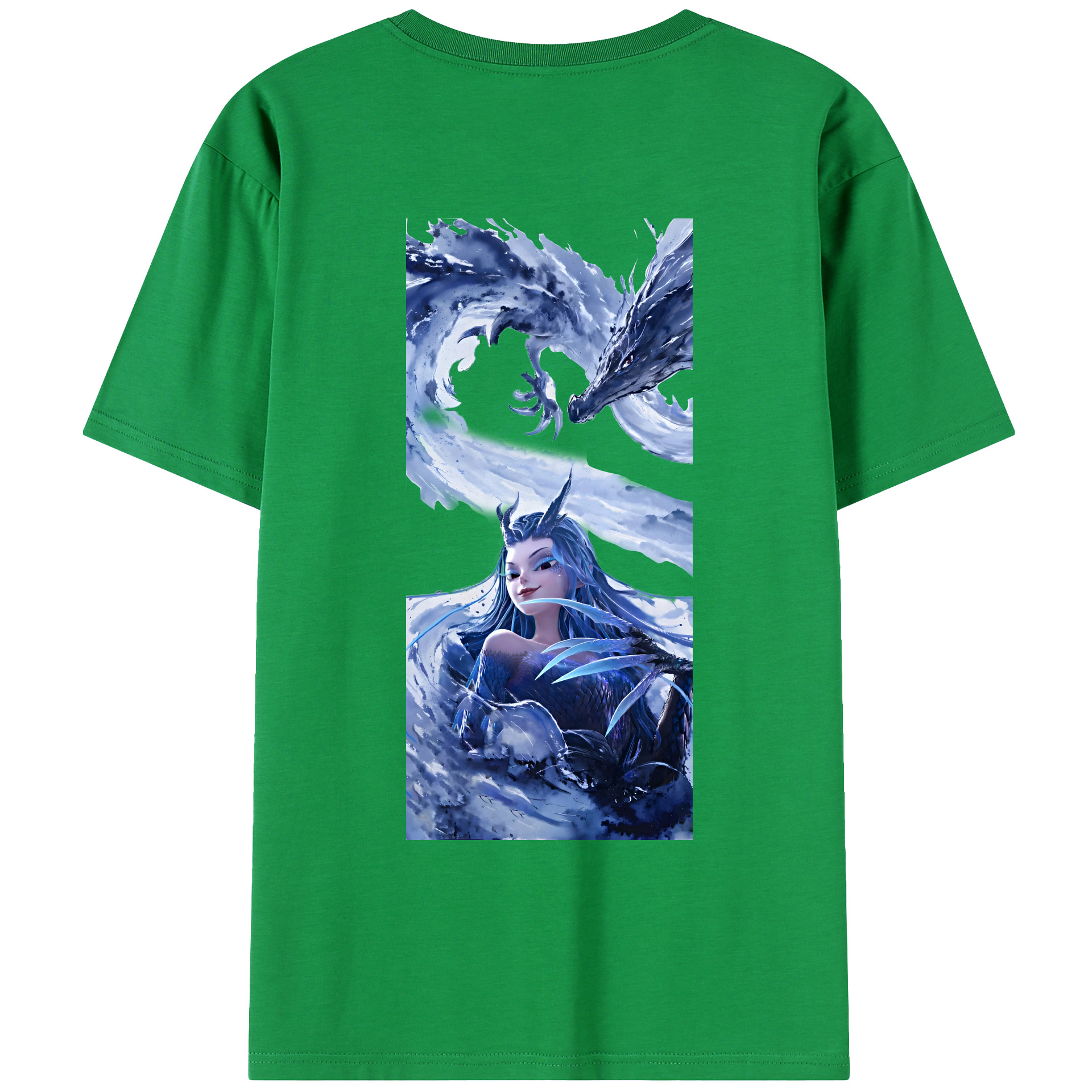（画像用） Ne Zha 2 ナタ 魔童の大暴れ レディース半袖Tシャツ(バックプリント)