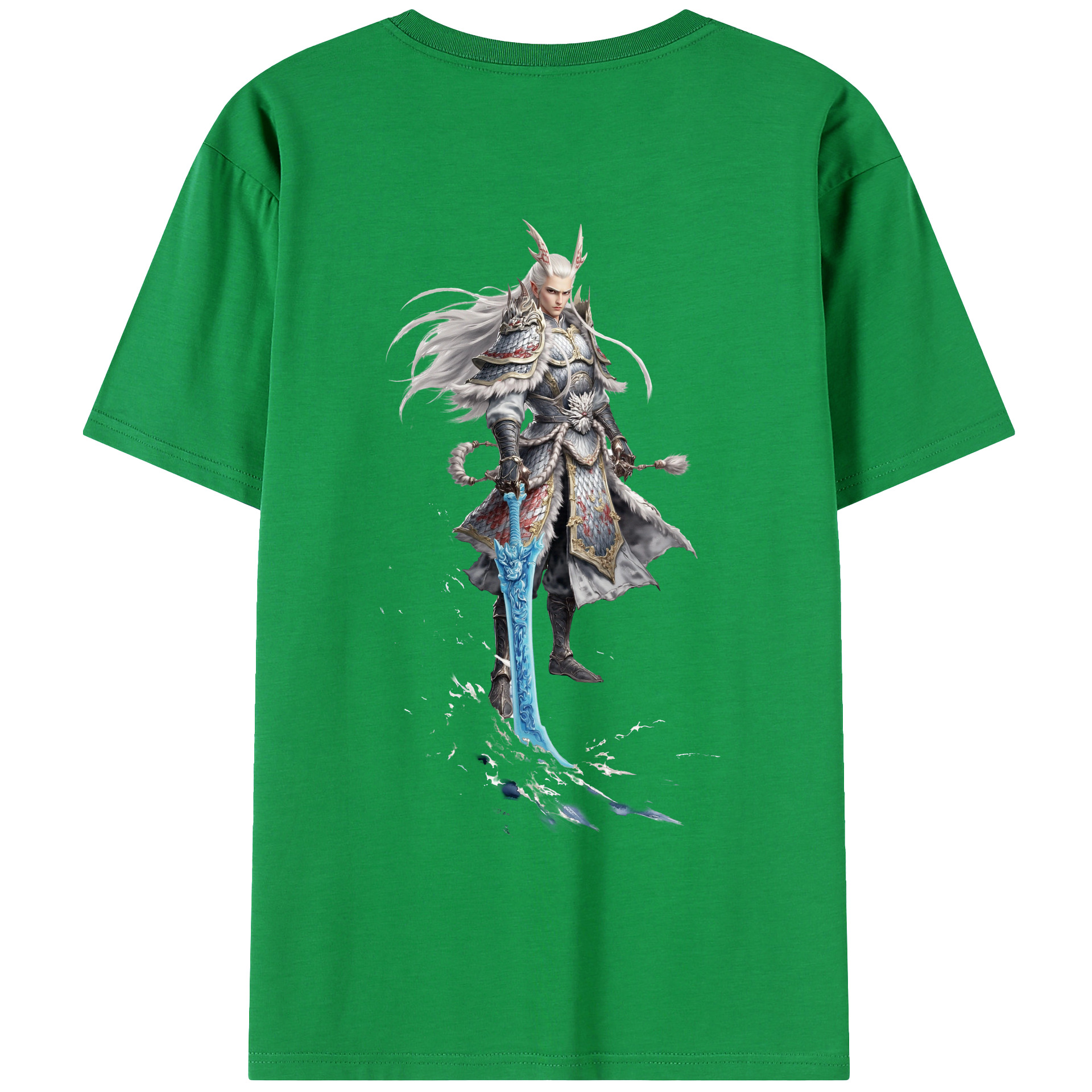 （画像用） Ne Zha 2 ナタ 魔童の大暴れ レディース半袖Tシャツ(バックプリント)