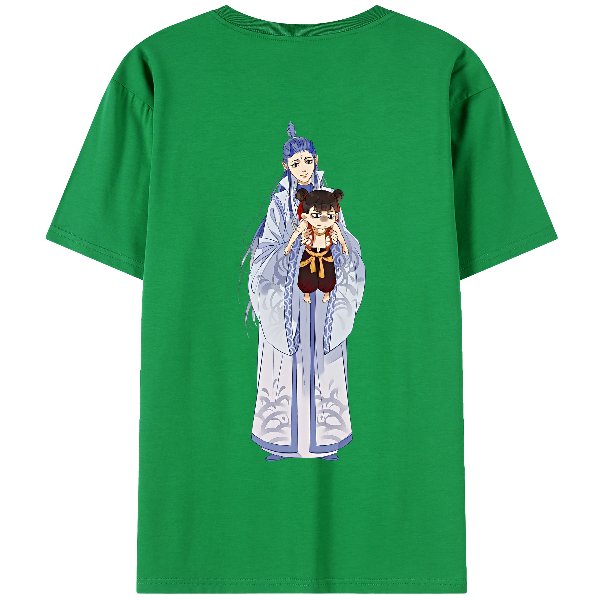 （画像用） Ne Zha 2 ナタ 魔童の大暴れ レディース半袖Tシャツ(バックプリント)