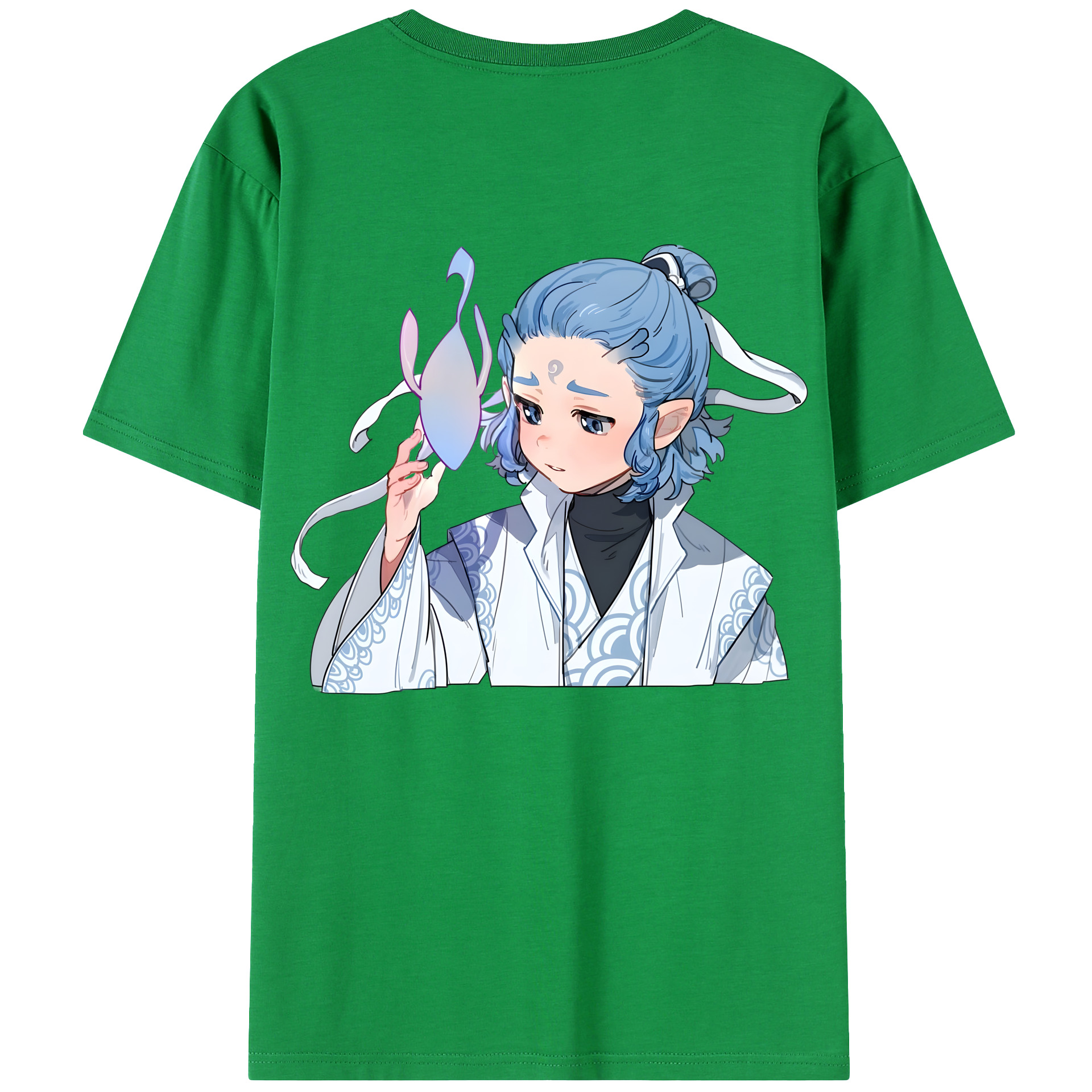 （画像用） Ne Zha 2 ナタ 魔童の大暴れ レディース半袖Tシャツ(バックプリント)