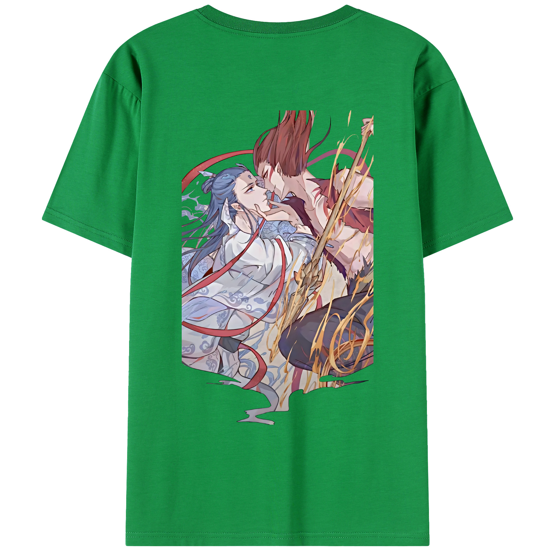 （画像用） Ne Zha 2 ナタ 魔童の大暴れ レディース半袖Tシャツ(バックプリント)