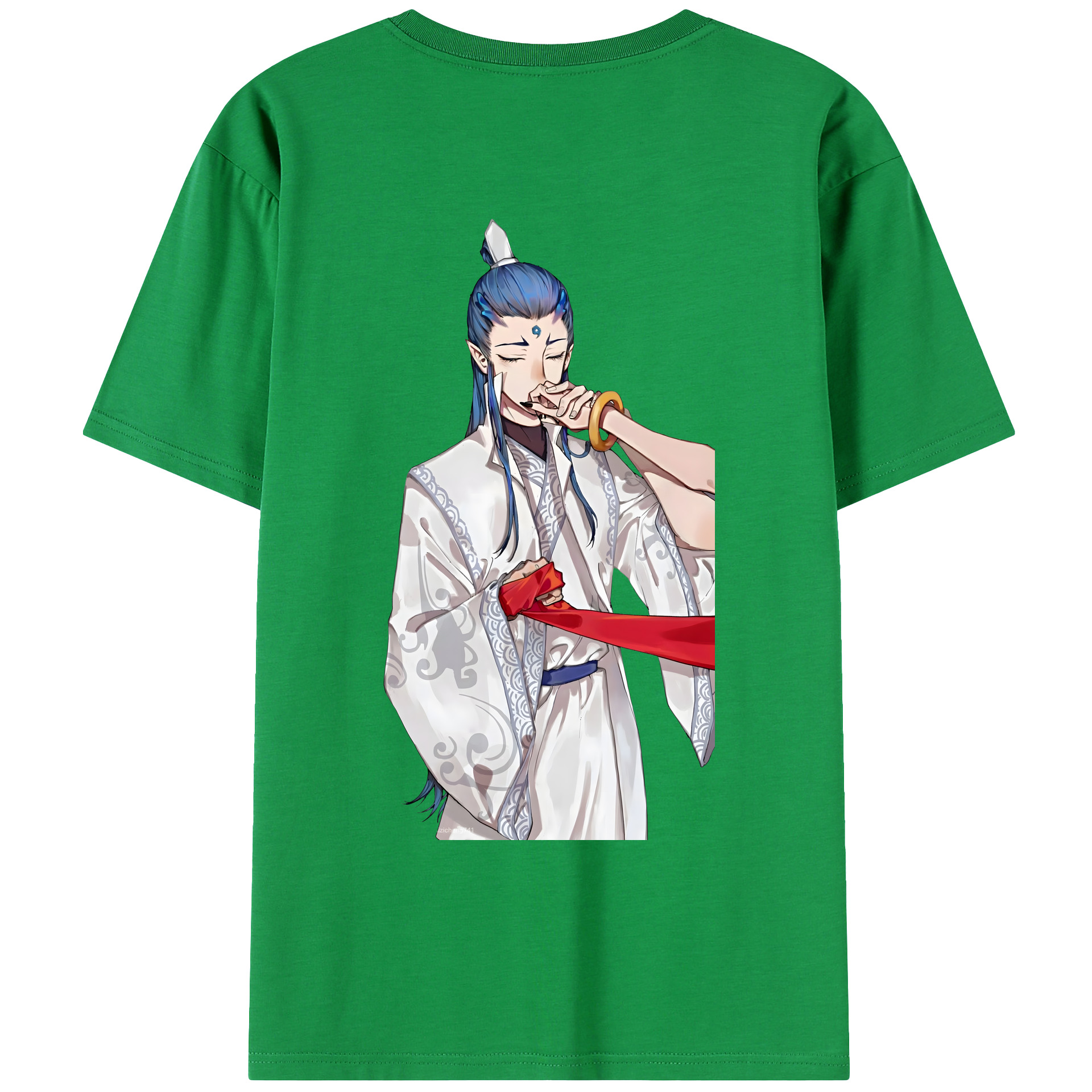 （画像用） Ne Zha 2 ナタ 魔童の大暴れ レディース半袖Tシャツ(バックプリント)