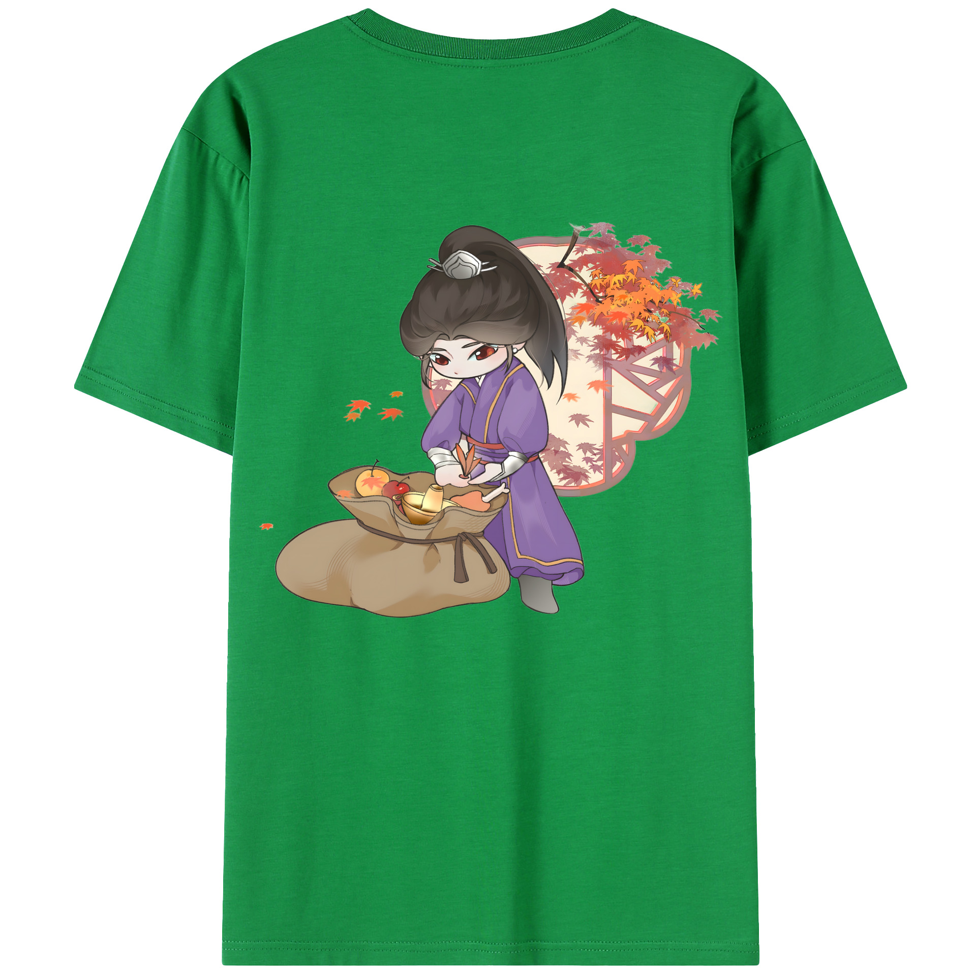（画像用） Ne Zha 2 ナタ 魔童の大暴れ レディース半袖Tシャツ(バックプリント)