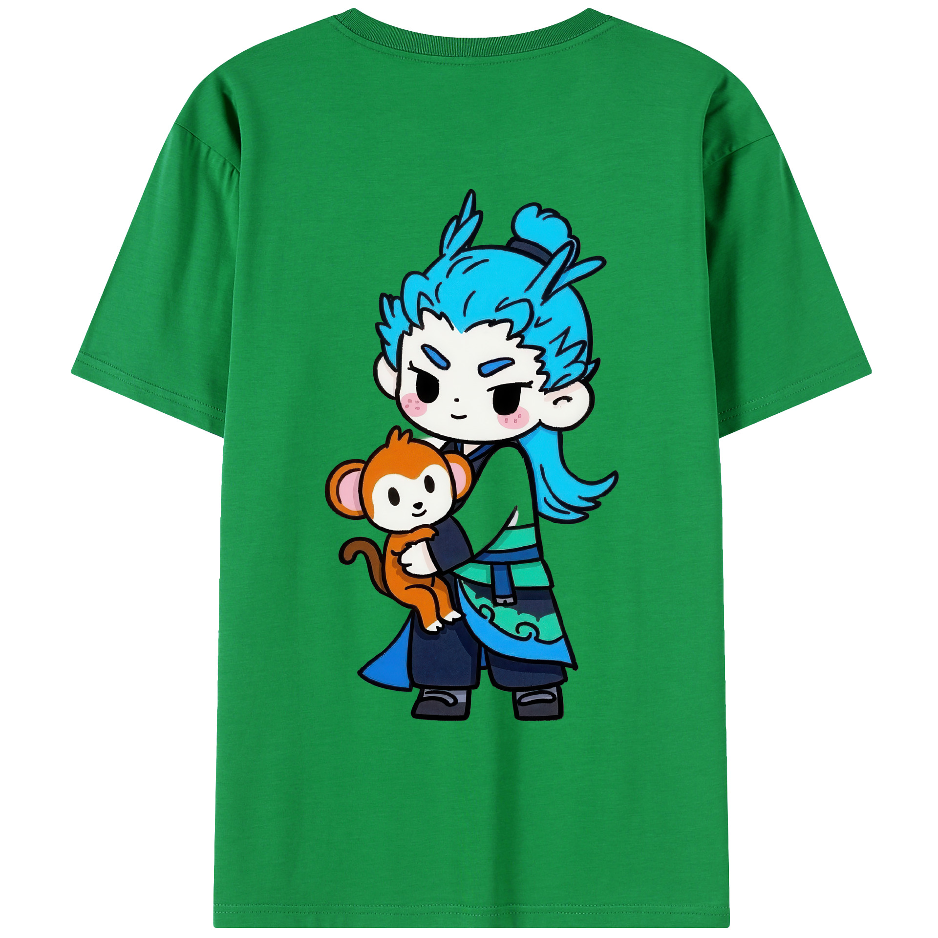 （画像用） Ne Zha 2 ナタ 魔童の大暴れ レディース半袖Tシャツ(バックプリント)