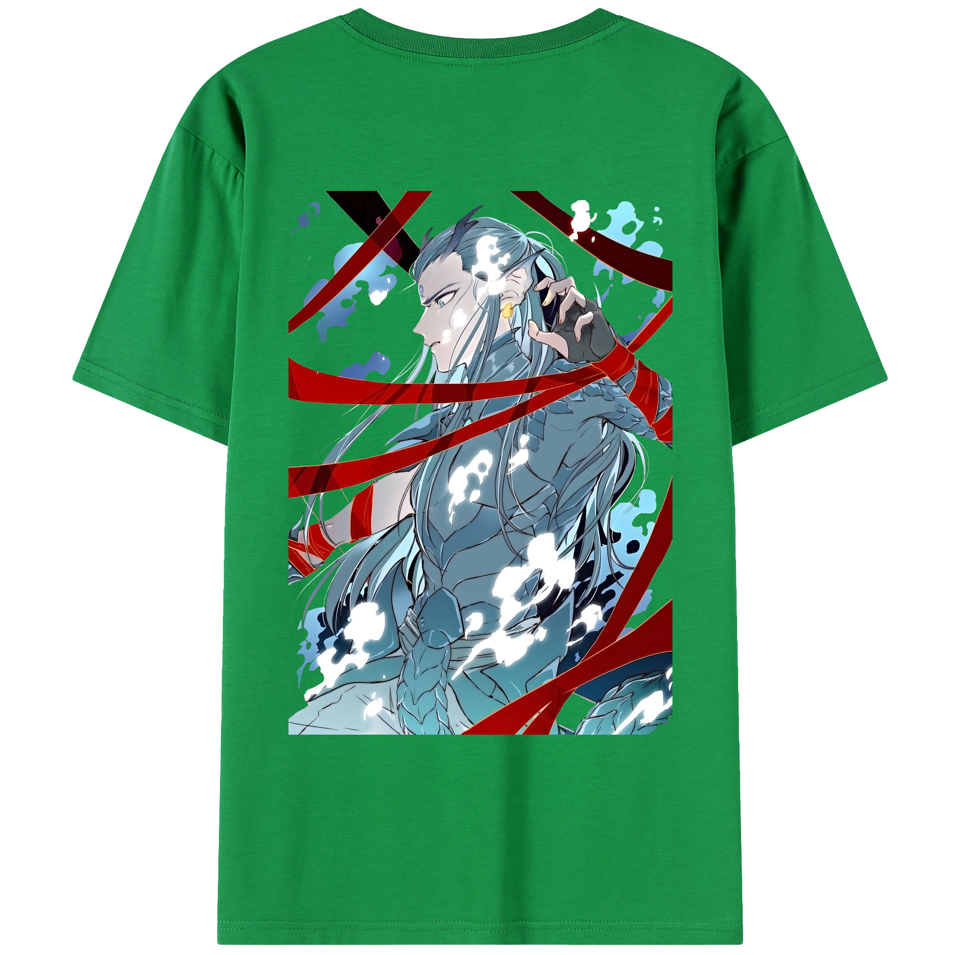 （画像用） Ne Zha 2 ナタ 魔童の大暴れ レディース半袖Tシャツ(バックプリント)