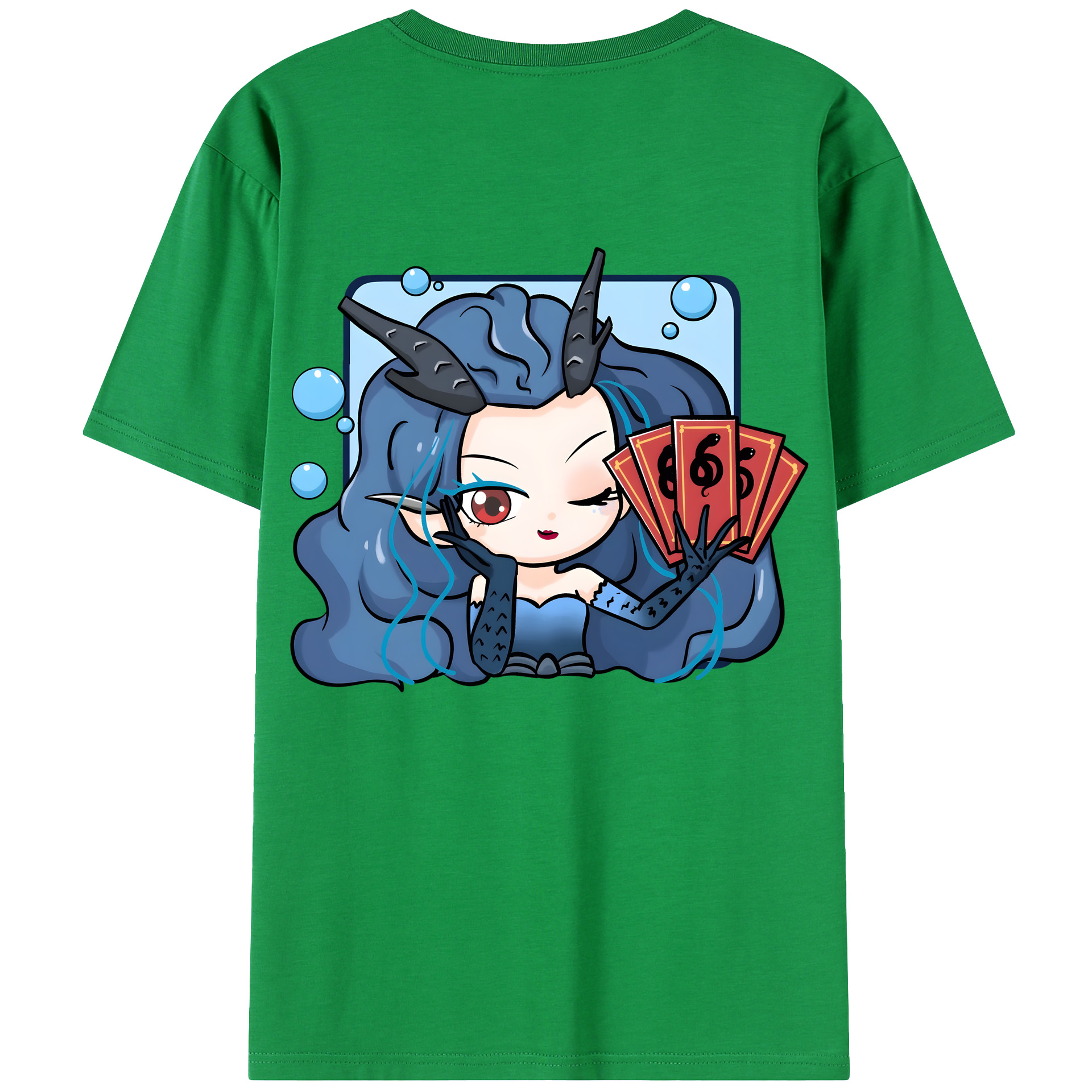 （画像用） Ne Zha 2 ナタ 魔童の大暴れ レディース半袖Tシャツ(バックプリント)