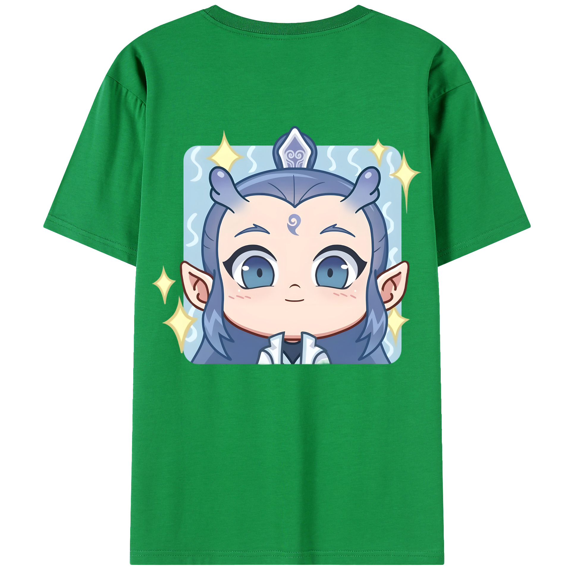 （画像用） Ne Zha 2 ナタ 魔童の大暴れ レディース半袖Tシャツ(バックプリント)