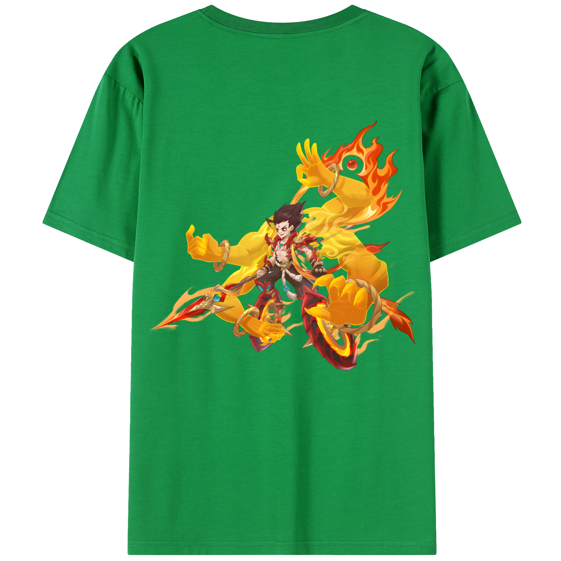 （画像用） Ne Zha 2 ナタ 魔童の大暴れ レディース半袖Tシャツ(バックプリント)