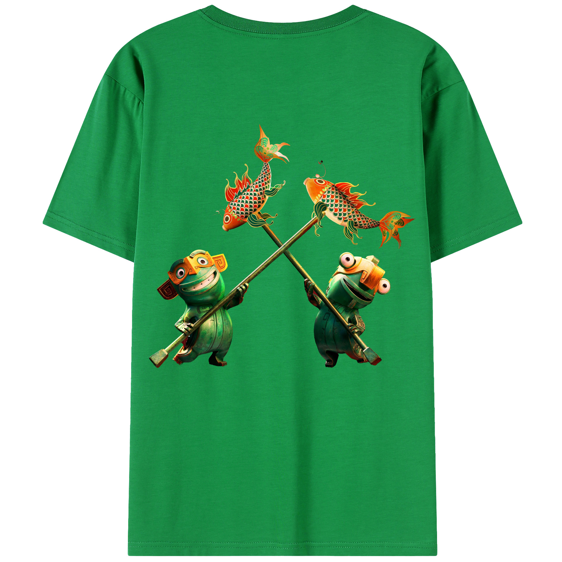 （画像用） Ne Zha 2 ナタ 魔童の大暴れ レディース半袖Tシャツ(バックプリント)
