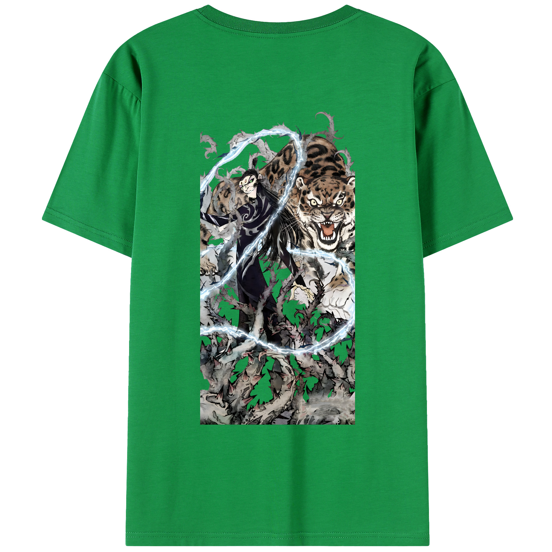 （画像用） Ne Zha 2 ナタ 魔童の大暴れ レディース半袖Tシャツ(バックプリント)