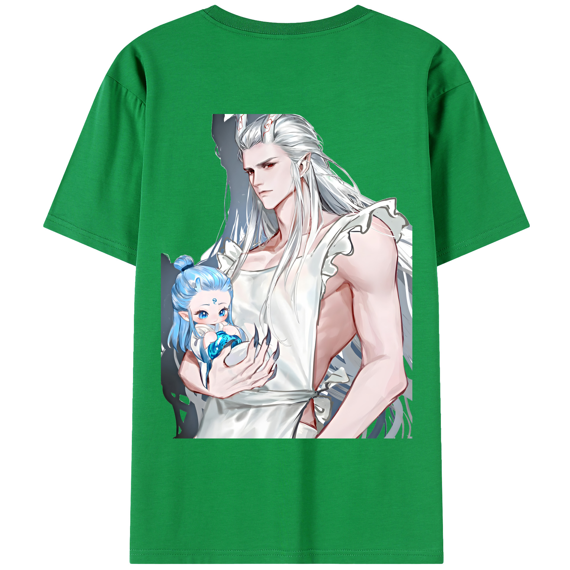 （画像用） Ne Zha 2 ナタ 魔童の大暴れ レディース半袖Tシャツ(バックプリント)
