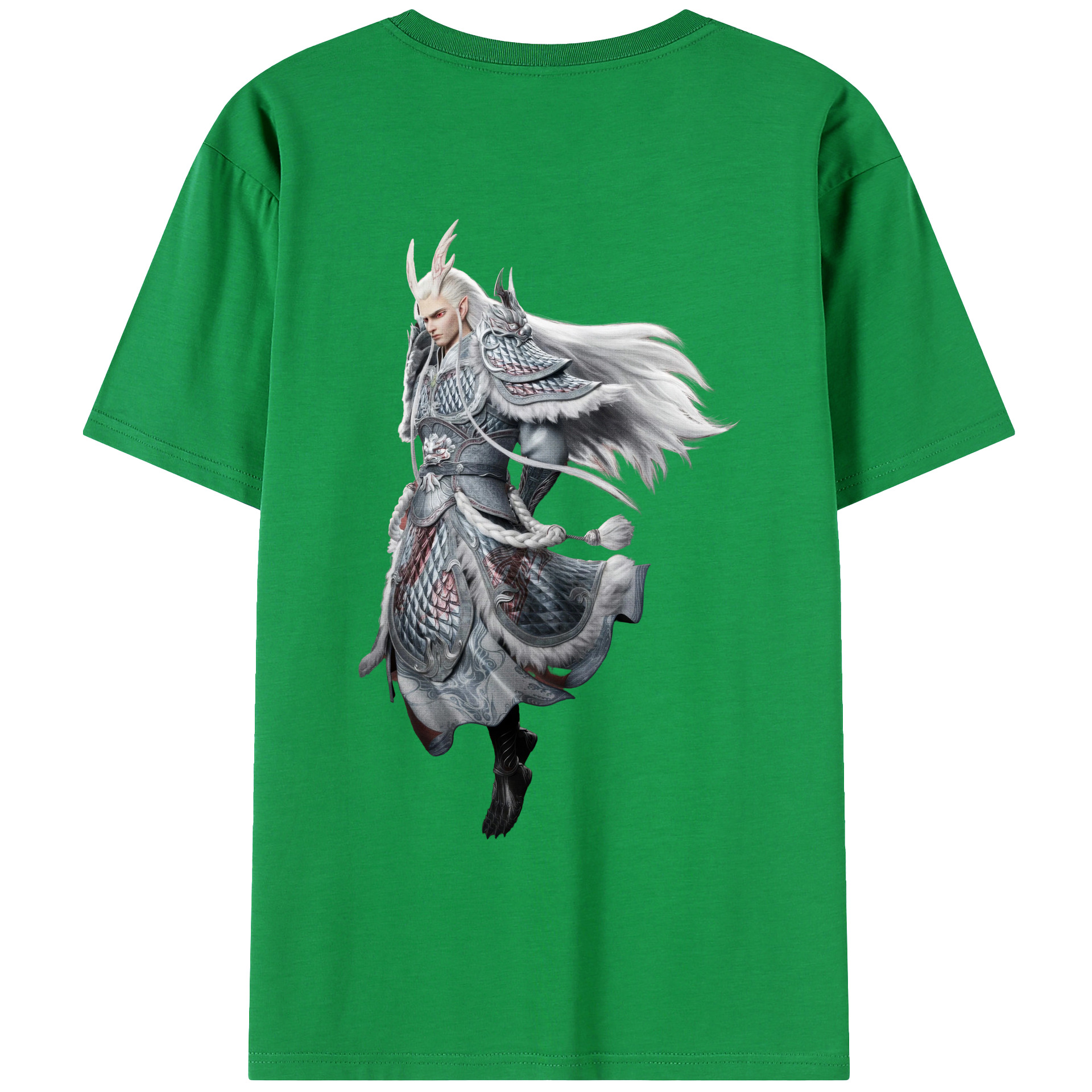 （画像用） Ne Zha 2 ナタ 魔童の大暴れ レディース半袖Tシャツ(バックプリント)