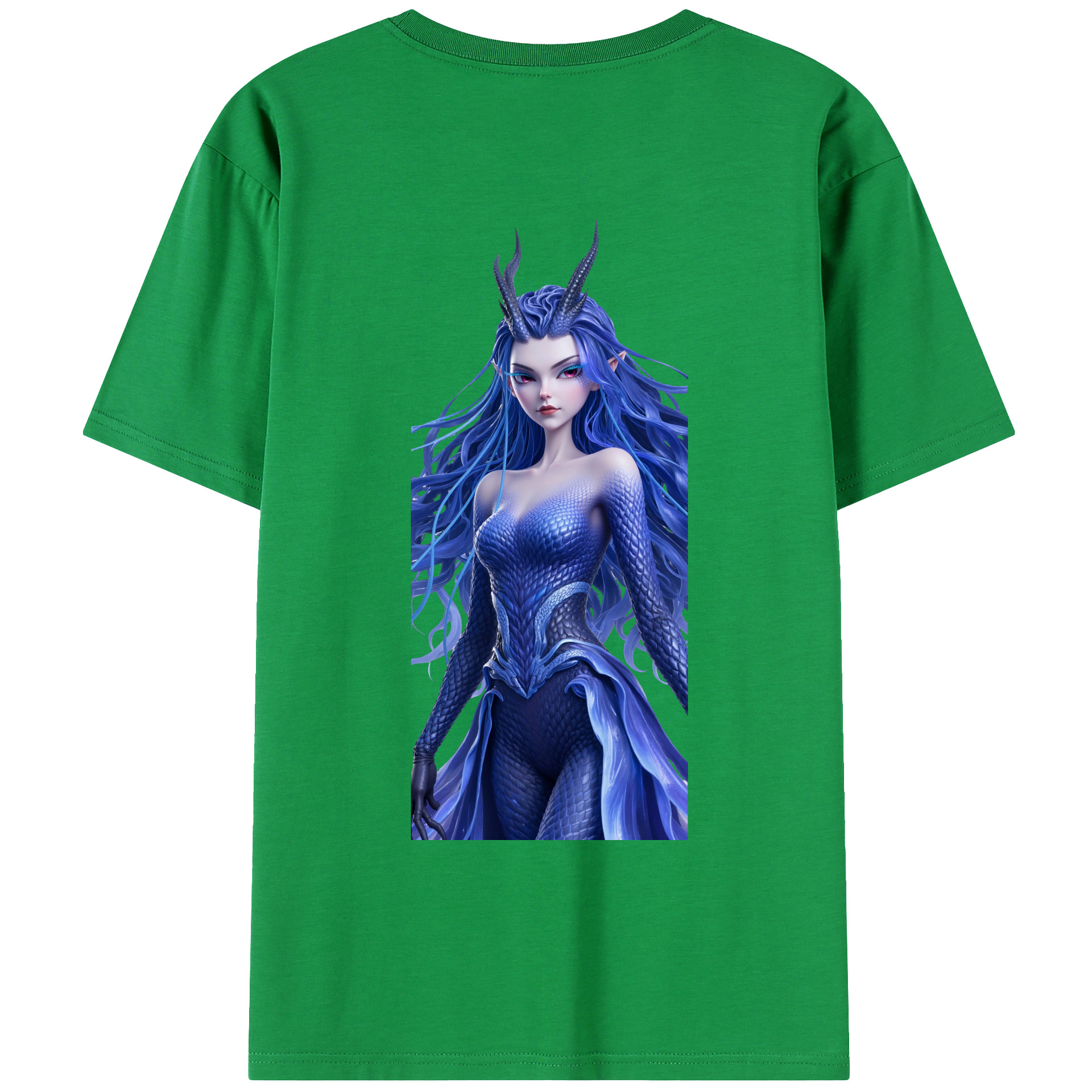 （画像用） Ne Zha 2 ナタ 魔童の大暴れ レディース半袖Tシャツ(バックプリント)