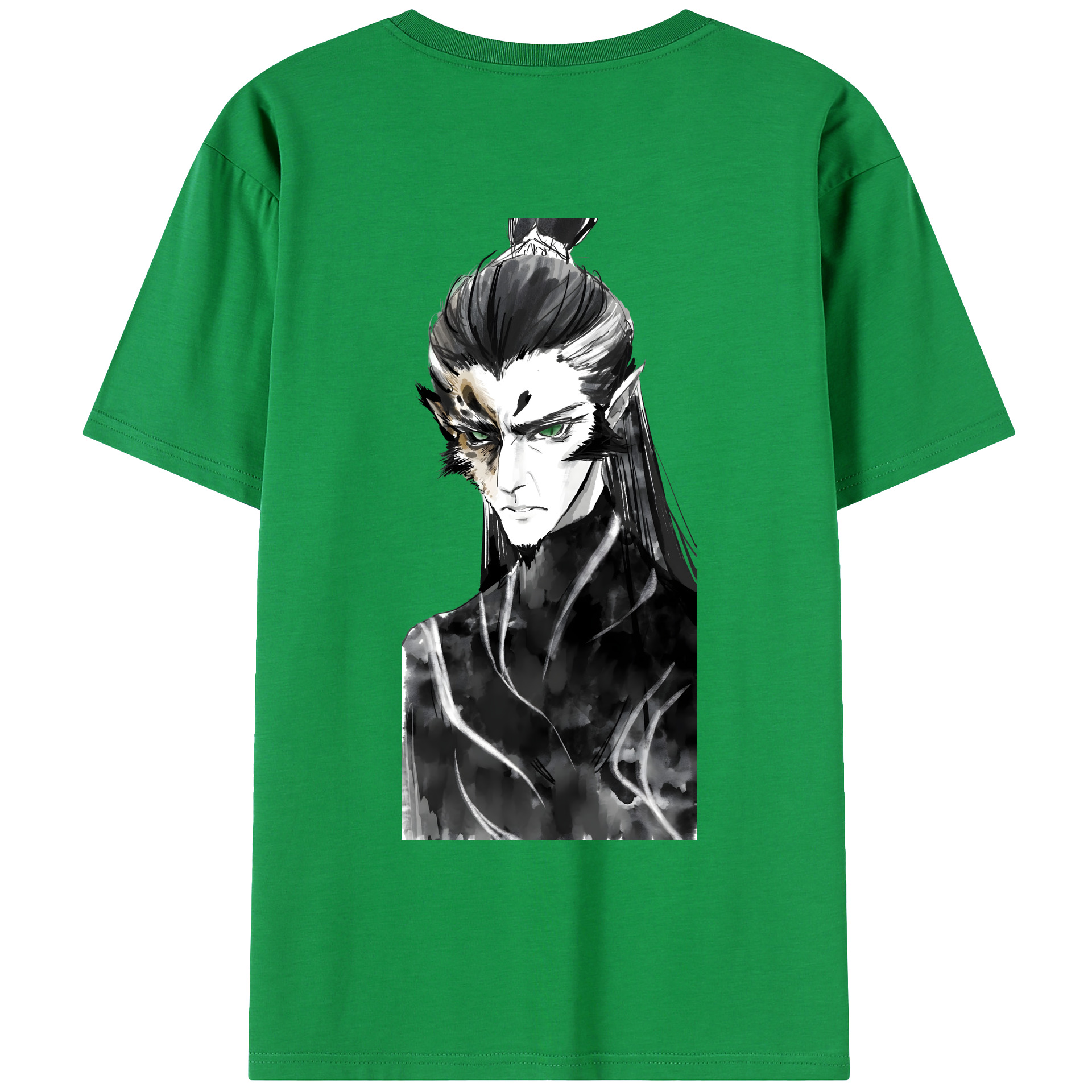 （画像用） Ne Zha 2 ナタ 魔童の大暴れ レディース半袖Tシャツ(バックプリント)
