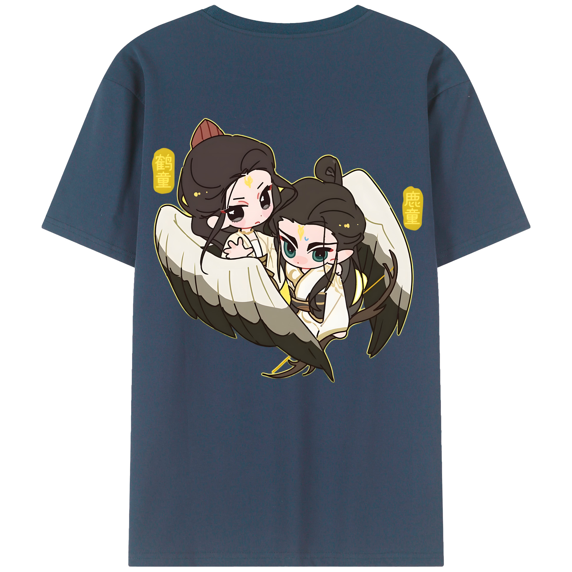 （画像用） Ne Zha 2 ナタ 魔童の大暴れ レディース半袖Tシャツ(バックプリント)