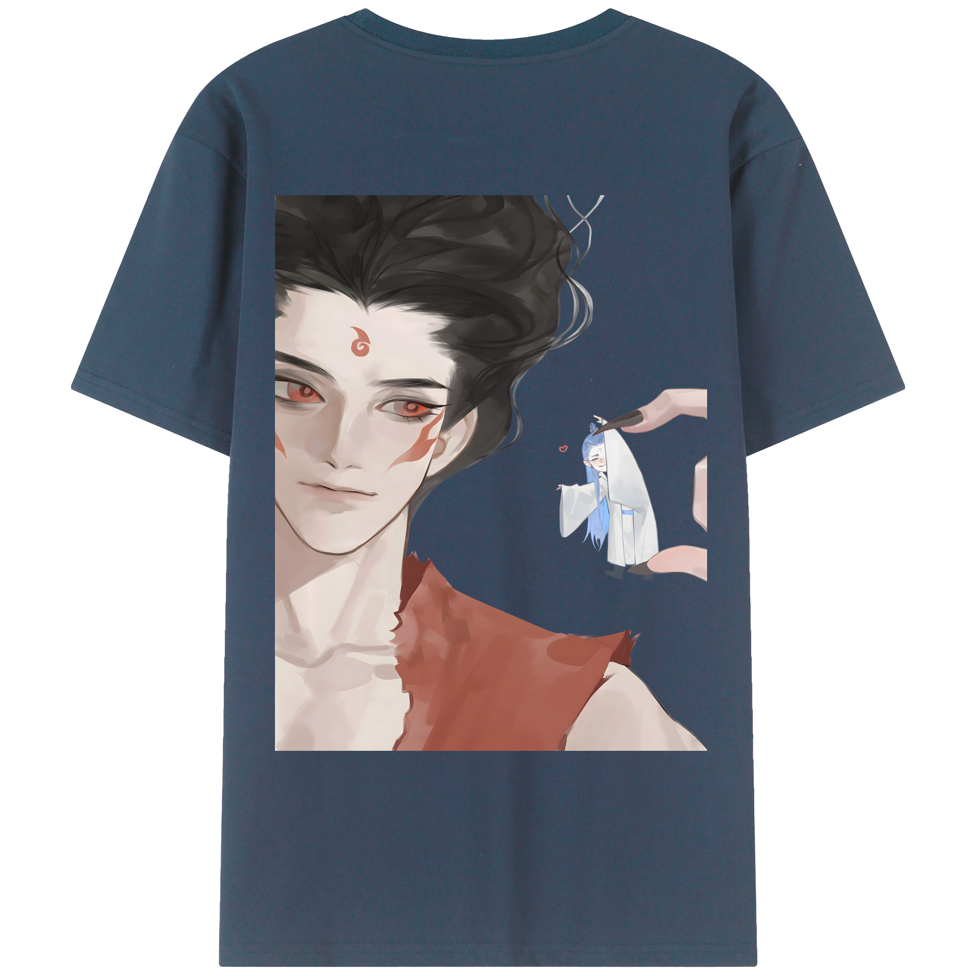 （画像用） Ne Zha 2 ナタ 魔童の大暴れ レディース半袖Tシャツ(バックプリント)