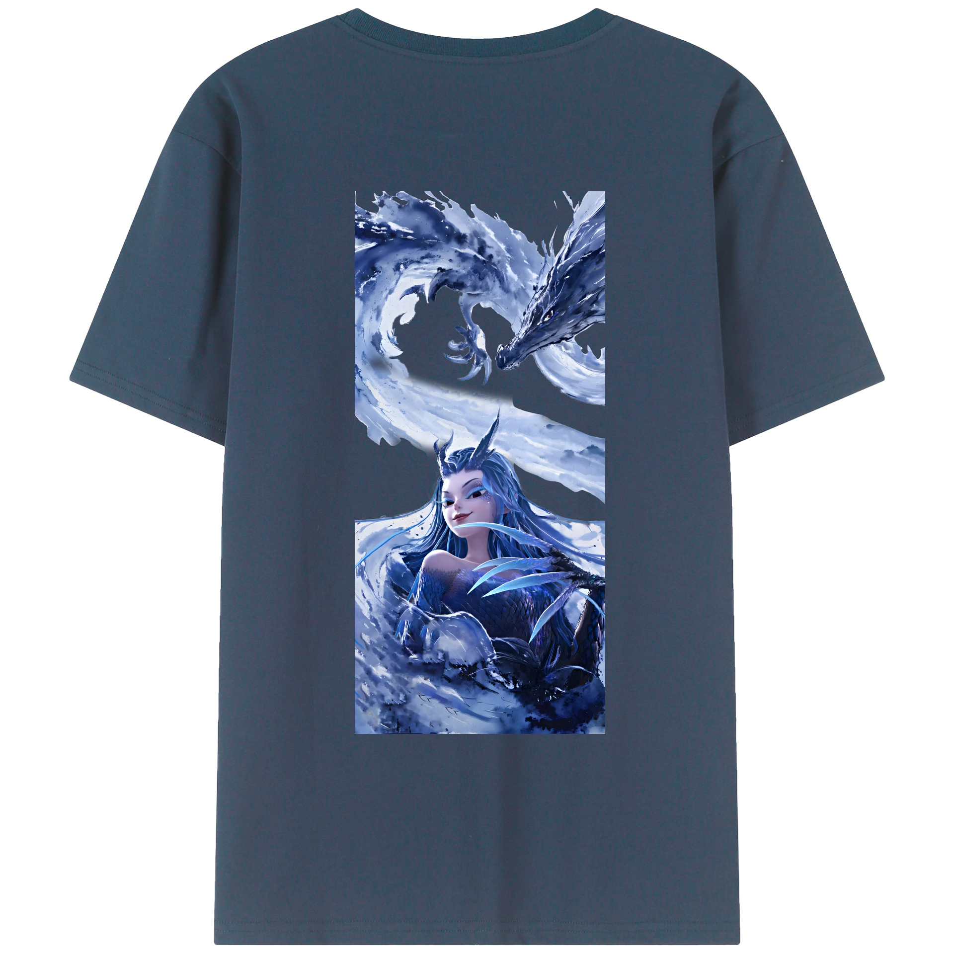 （画像用） Ne Zha 2 ナタ 魔童の大暴れ レディース半袖Tシャツ(バックプリント)