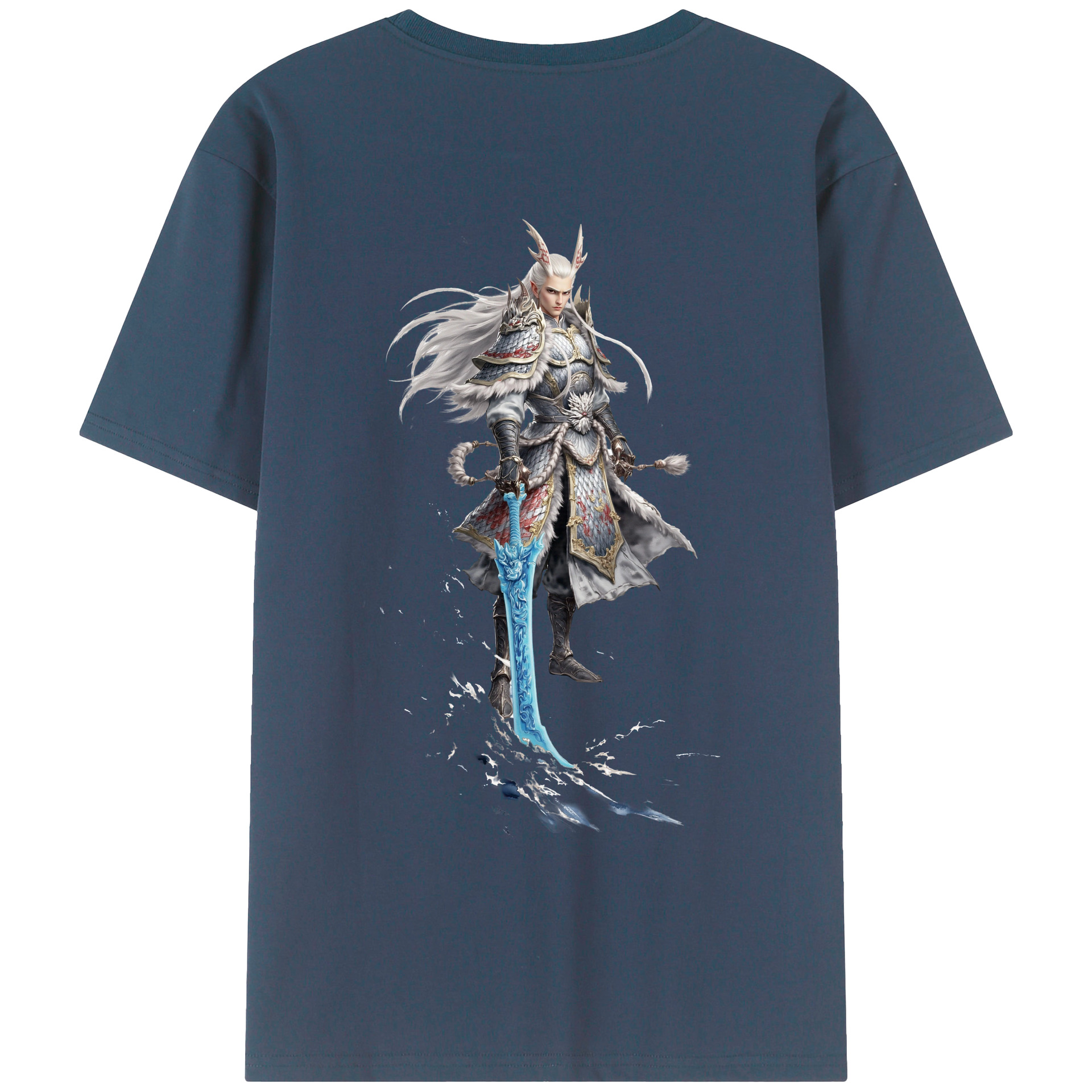 （画像用） Ne Zha 2 ナタ 魔童の大暴れ レディース半袖Tシャツ(バックプリント)