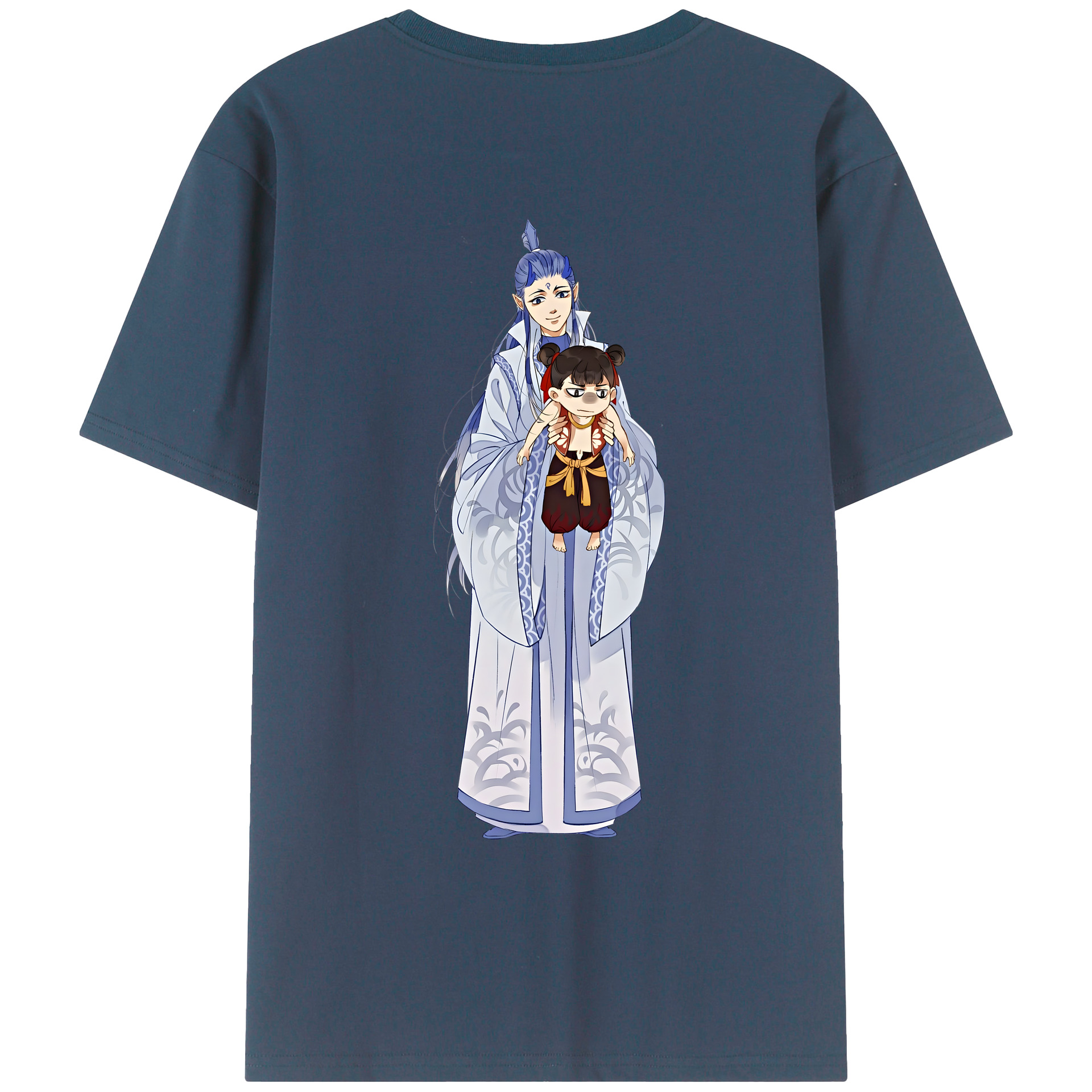 （画像用） Ne Zha 2 ナタ 魔童の大暴れ レディース半袖Tシャツ(バックプリント)
