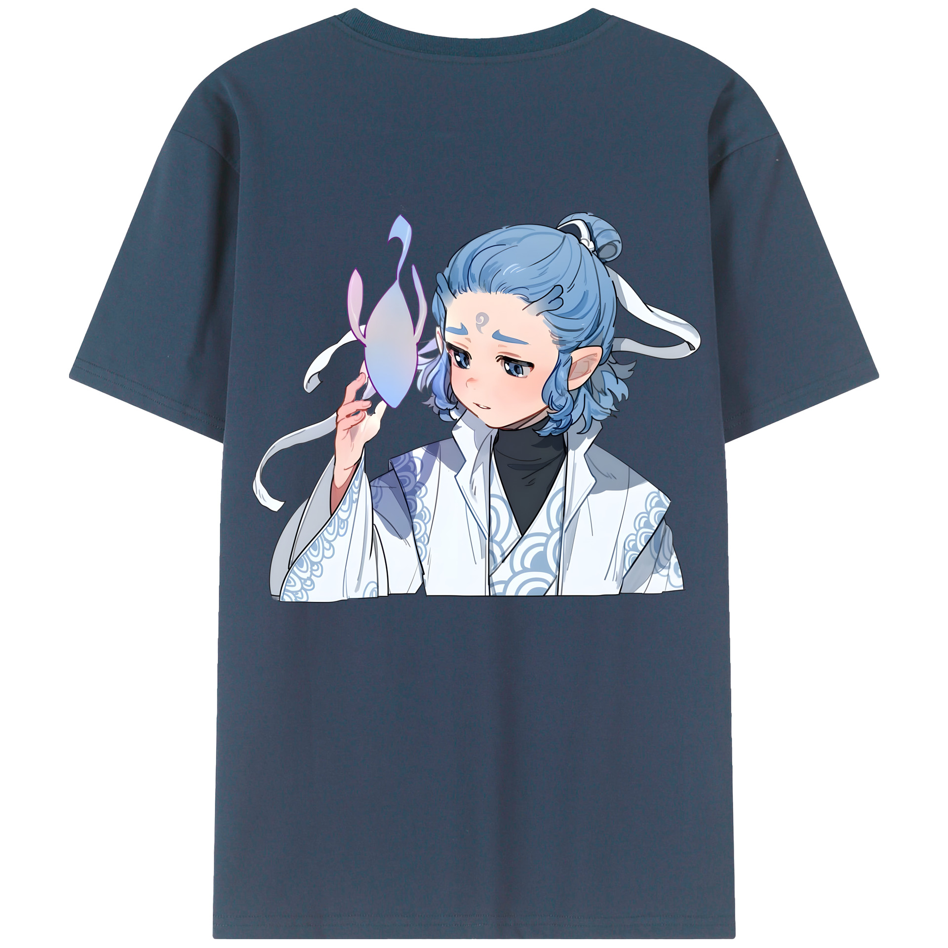 （画像用） Ne Zha 2 ナタ 魔童の大暴れ レディース半袖Tシャツ(バックプリント)