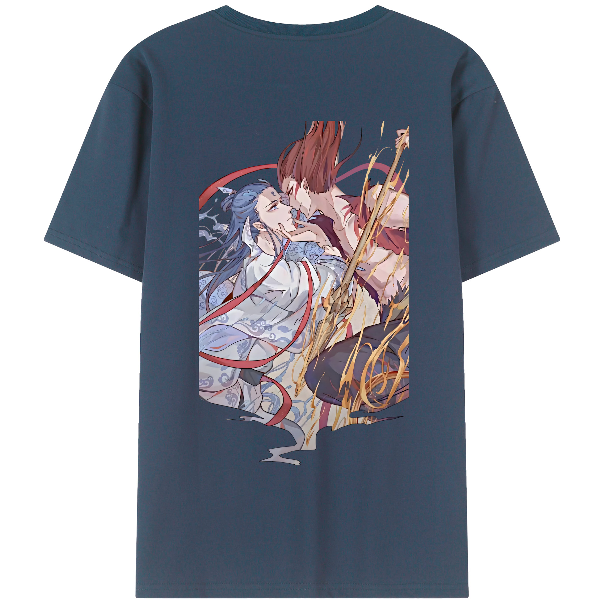 （画像用） Ne Zha 2 ナタ 魔童の大暴れ レディース半袖Tシャツ(バックプリント)