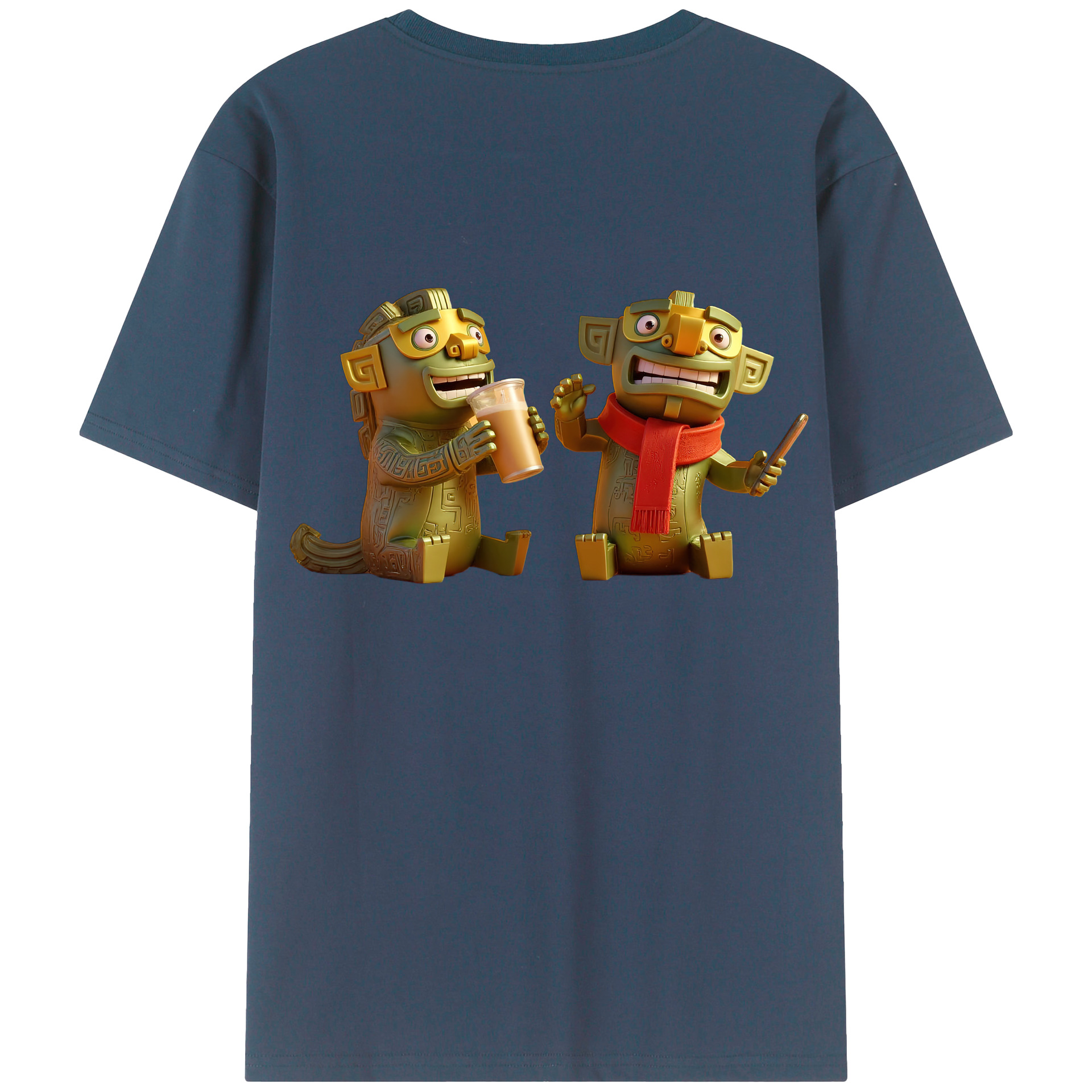 （画像用） Ne Zha 2 ナタ 魔童の大暴れ レディース半袖Tシャツ(バックプリント)