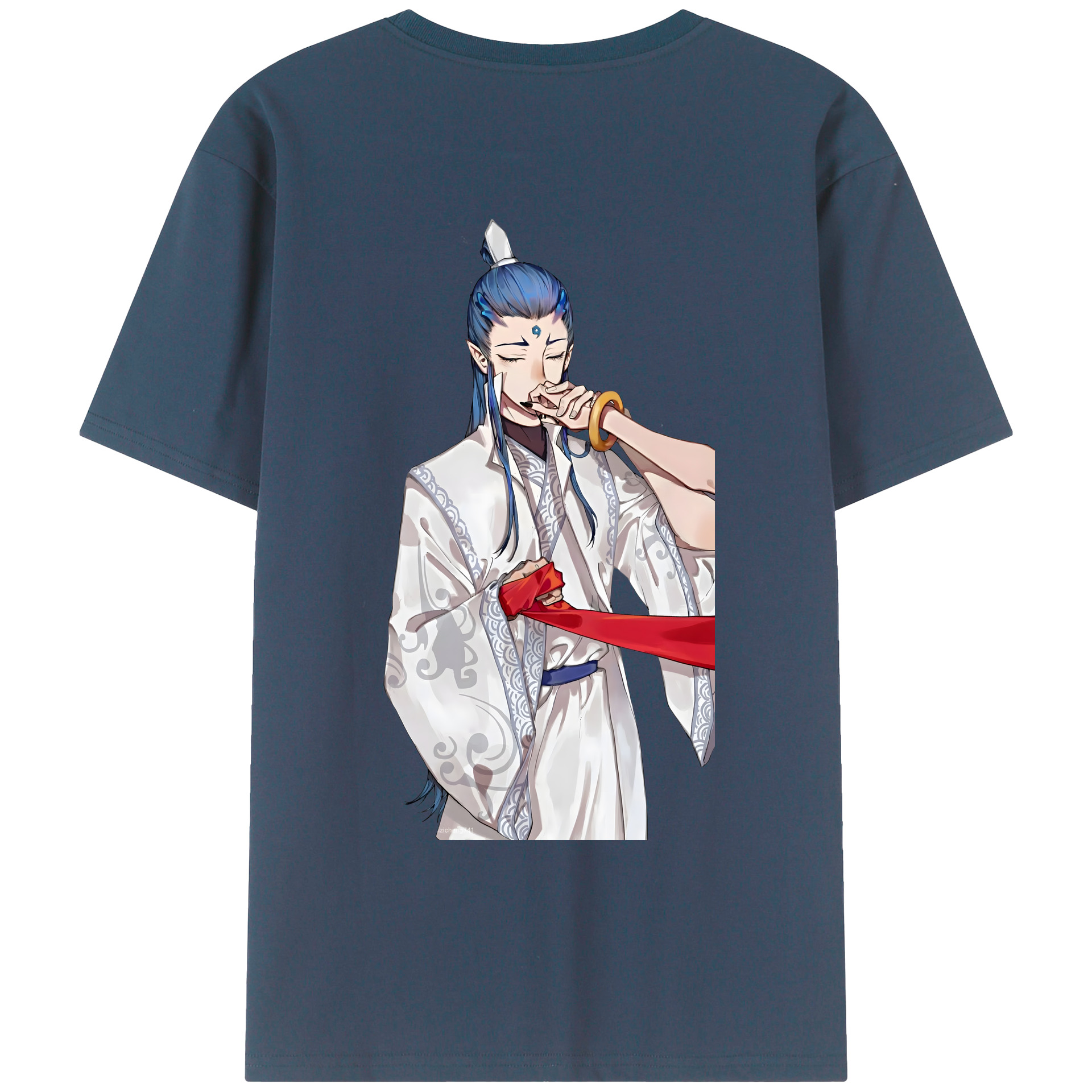 （画像用） Ne Zha 2 ナタ 魔童の大暴れ レディース半袖Tシャツ(バックプリント)