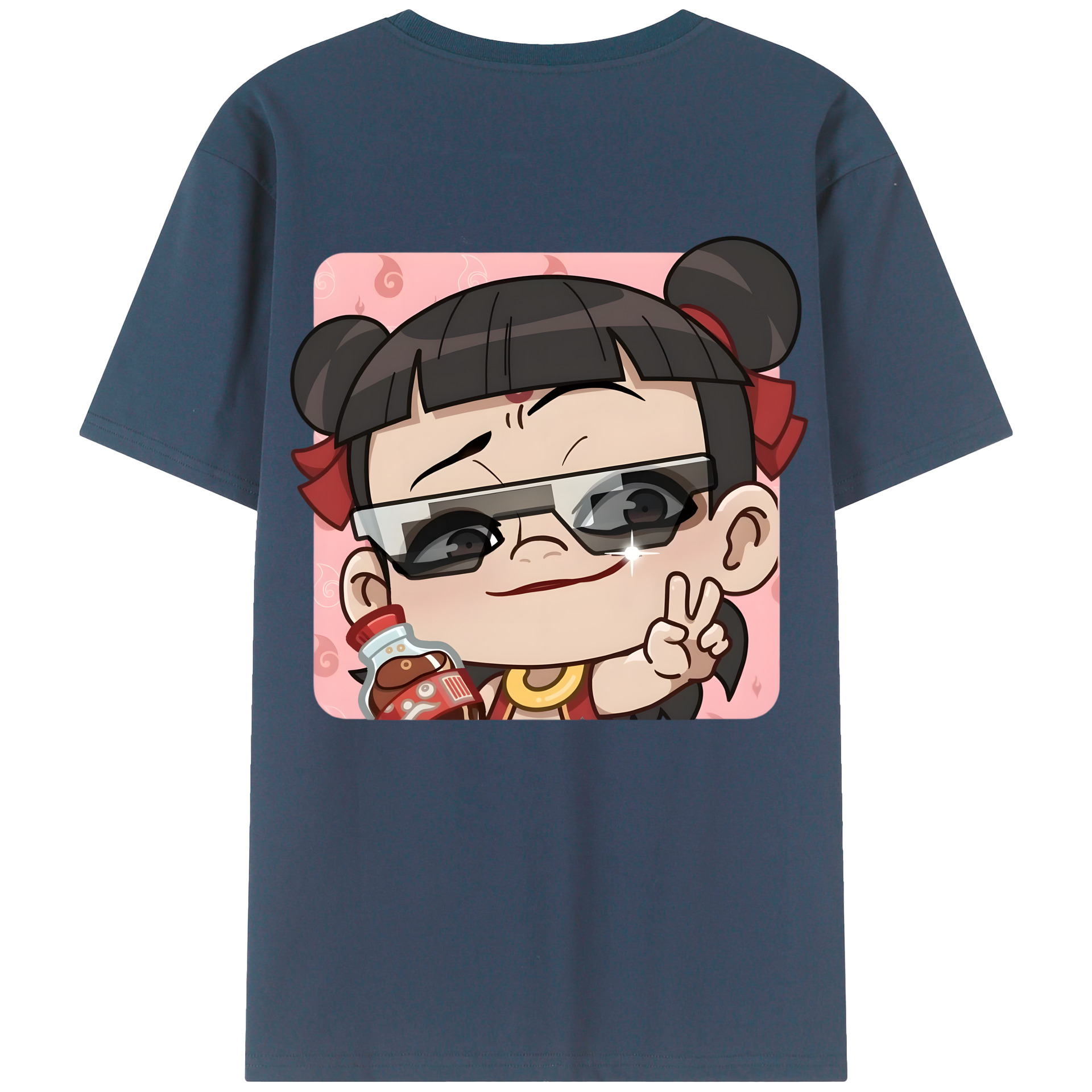 （画像用） Ne Zha 2 ナタ 魔童の大暴れ レディース半袖Tシャツ(バックプリント)