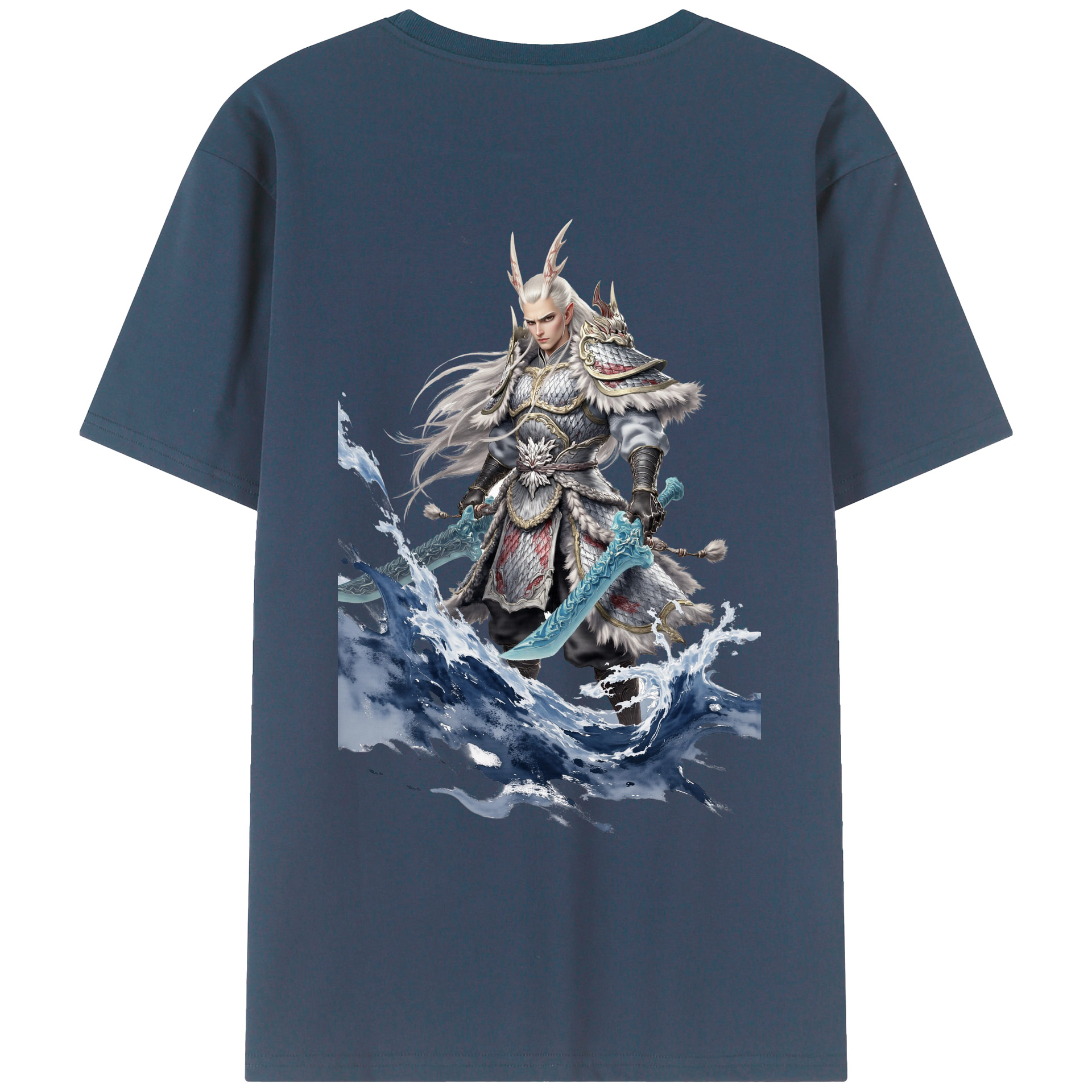 （画像用） Ne Zha 2 ナタ 魔童の大暴れ レディース半袖Tシャツ(バックプリント)