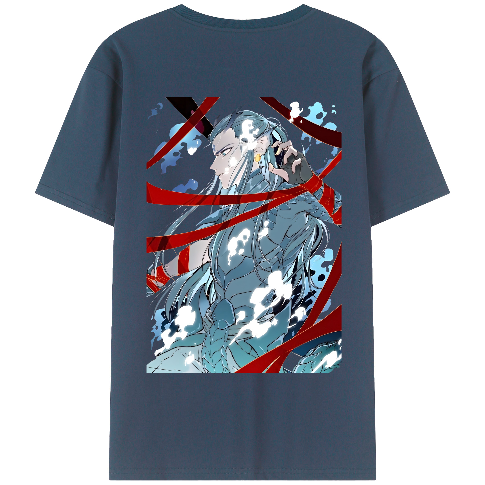 （画像用） Ne Zha 2 ナタ 魔童の大暴れ レディース半袖Tシャツ(バックプリント)