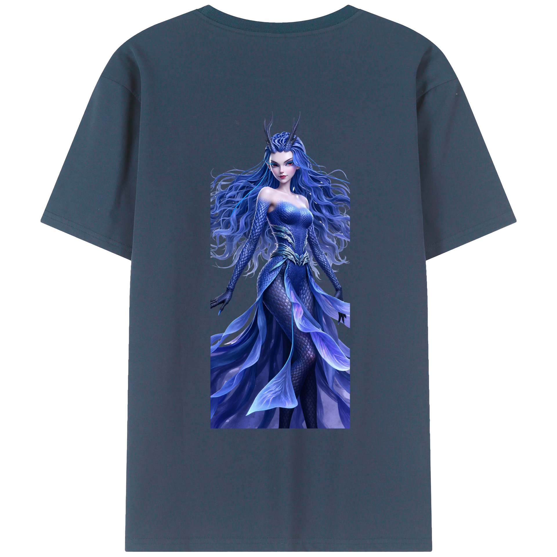 （画像用） Ne Zha 2 ナタ 魔童の大暴れ レディース半袖Tシャツ(バックプリント)