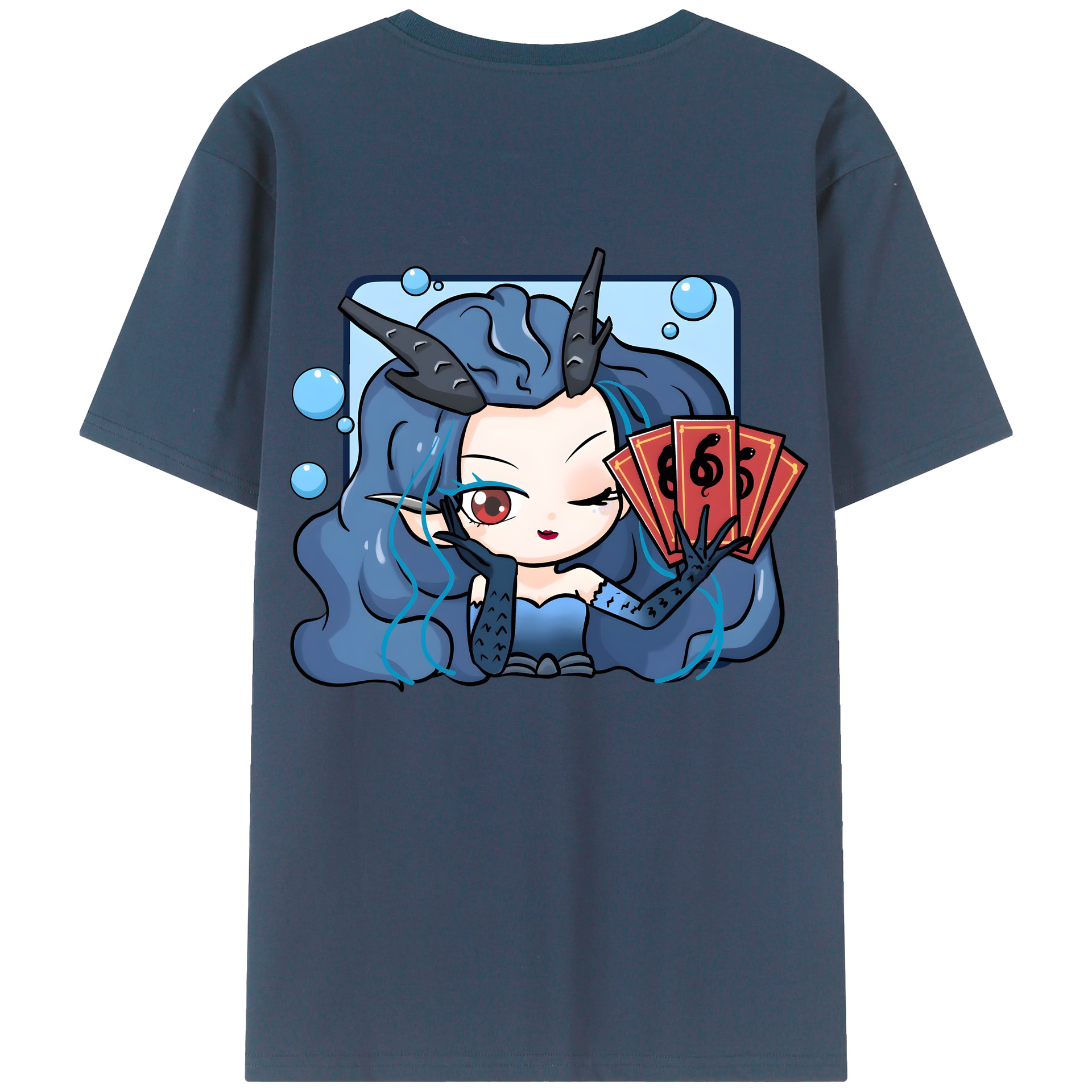 （画像用） Ne Zha 2 ナタ 魔童の大暴れ レディース半袖Tシャツ(バックプリント)
