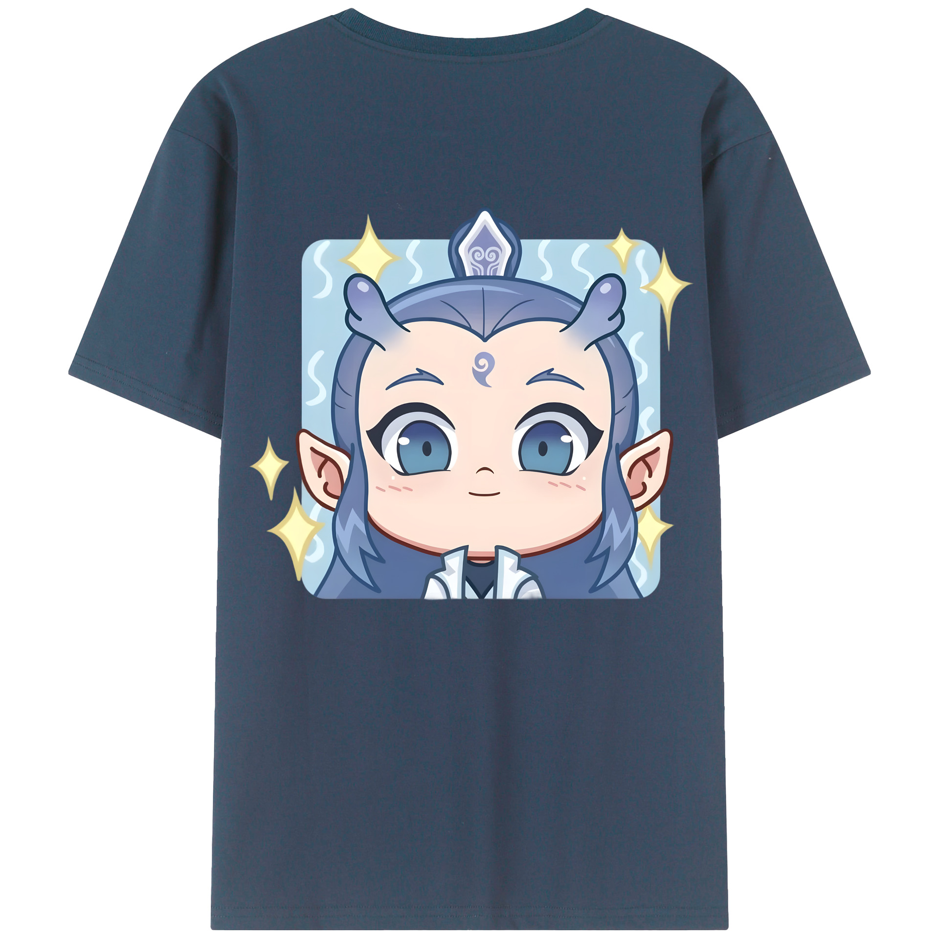 （画像用） Ne Zha 2 ナタ 魔童の大暴れ レディース半袖Tシャツ(バックプリント)