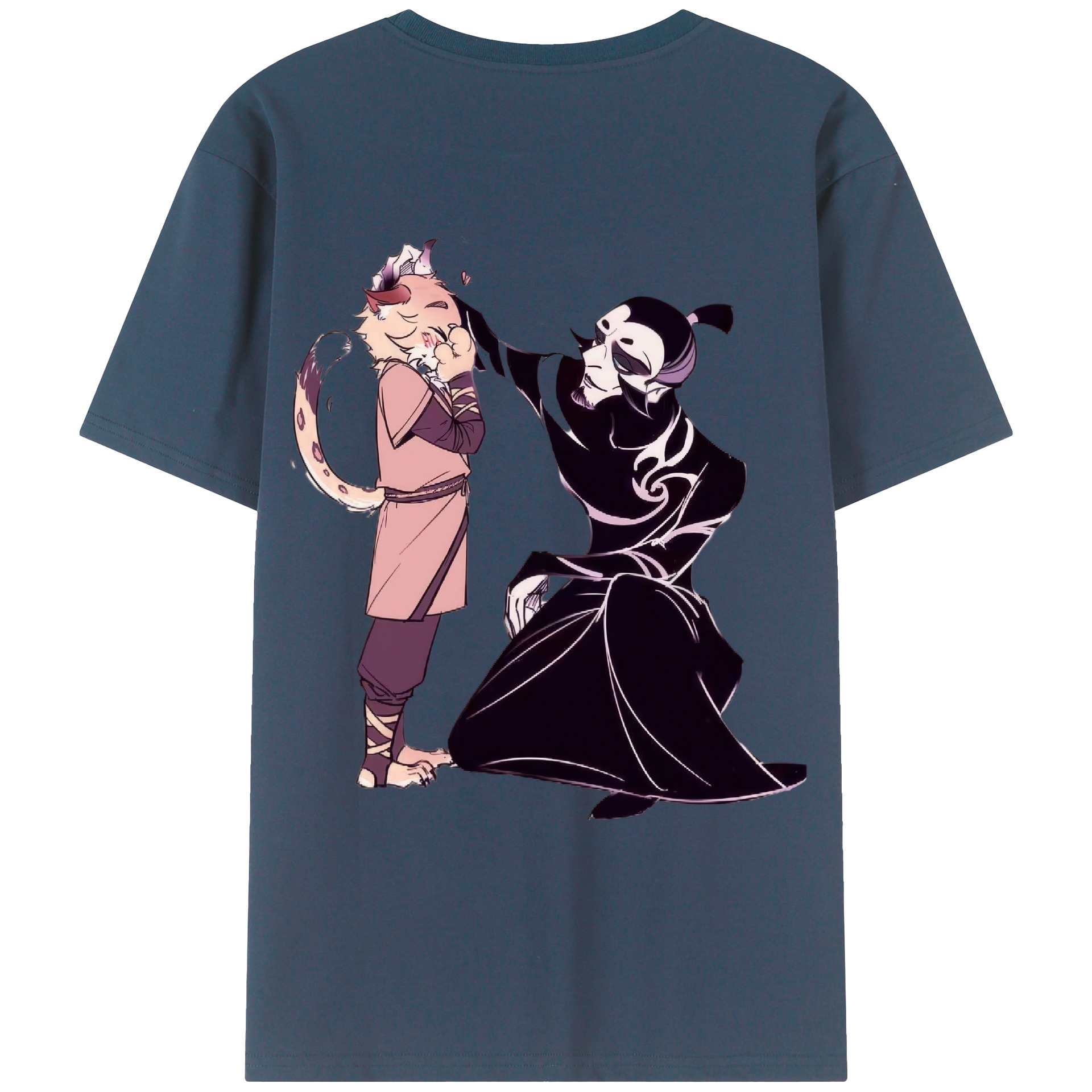 （画像用） Ne Zha 2 ナタ 魔童の大暴れ レディース半袖Tシャツ(バックプリント)