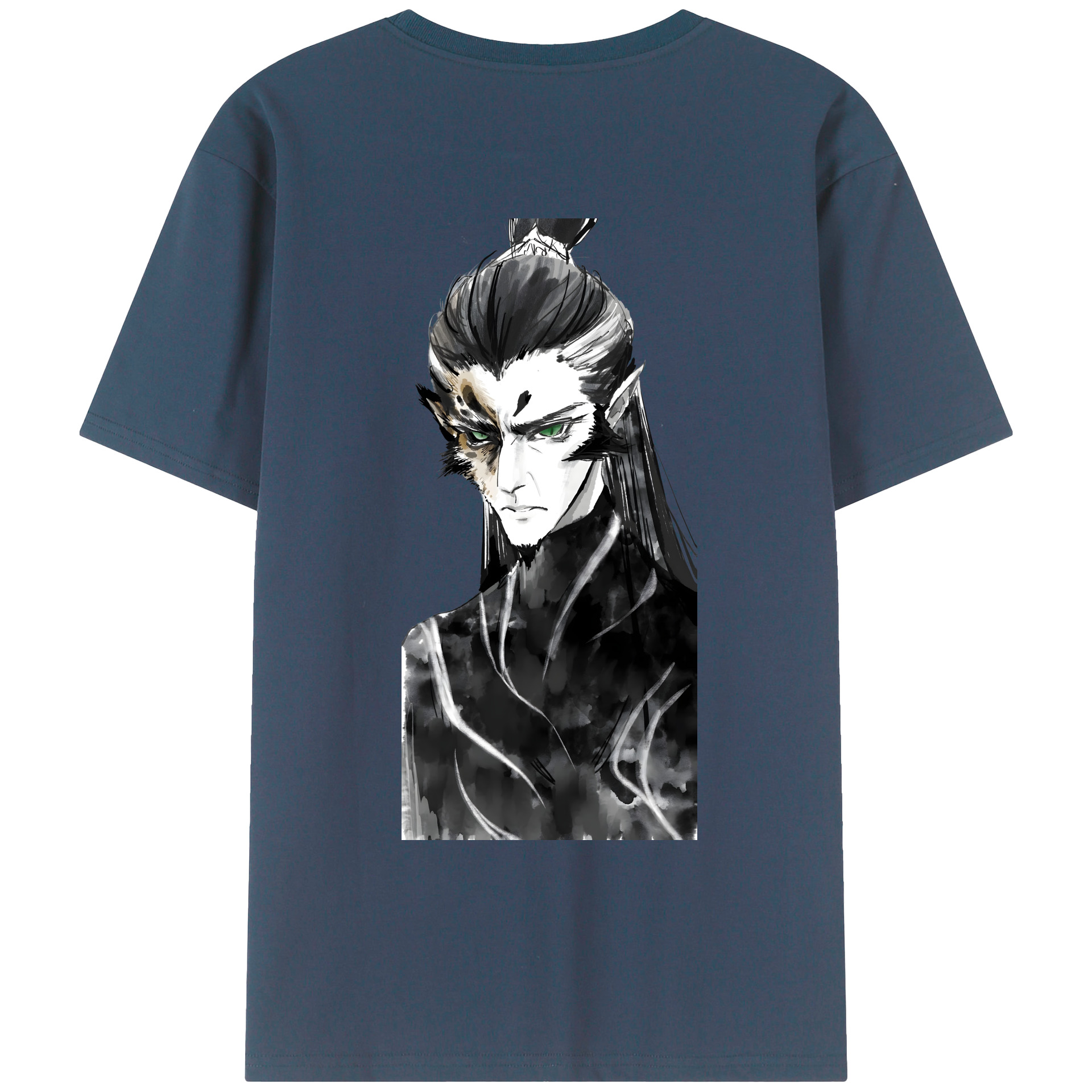 （画像用） Ne Zha 2 ナタ 魔童の大暴れ レディース半袖Tシャツ(バックプリント)