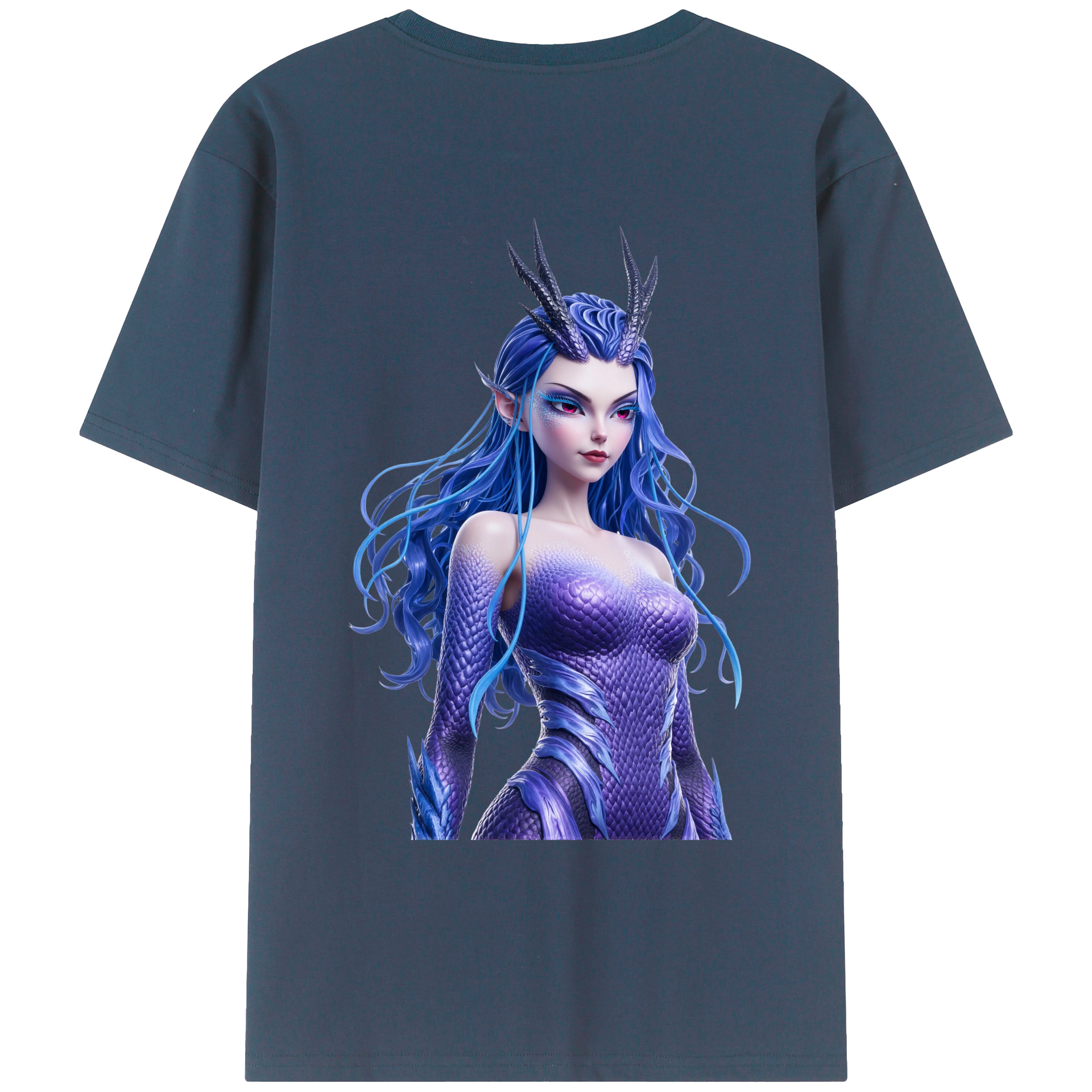 （画像用） Ne Zha 2 ナタ 魔童の大暴れ レディース半袖Tシャツ(バックプリント)