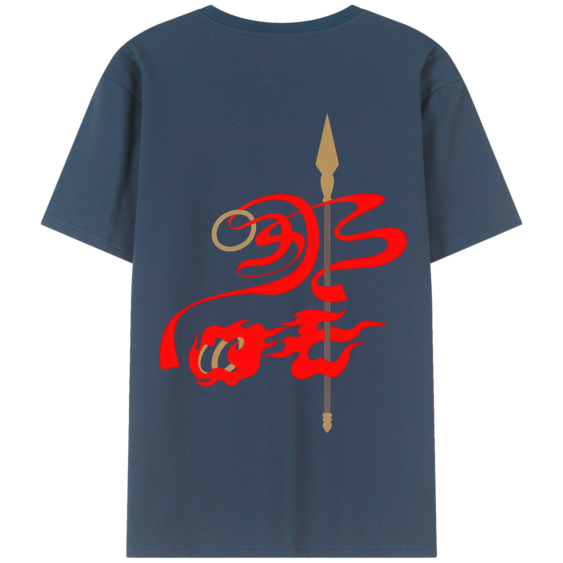 （画像用） Ne Zha 2 ナタ 魔童の大暴れ レディース半袖Tシャツ(バックプリント)