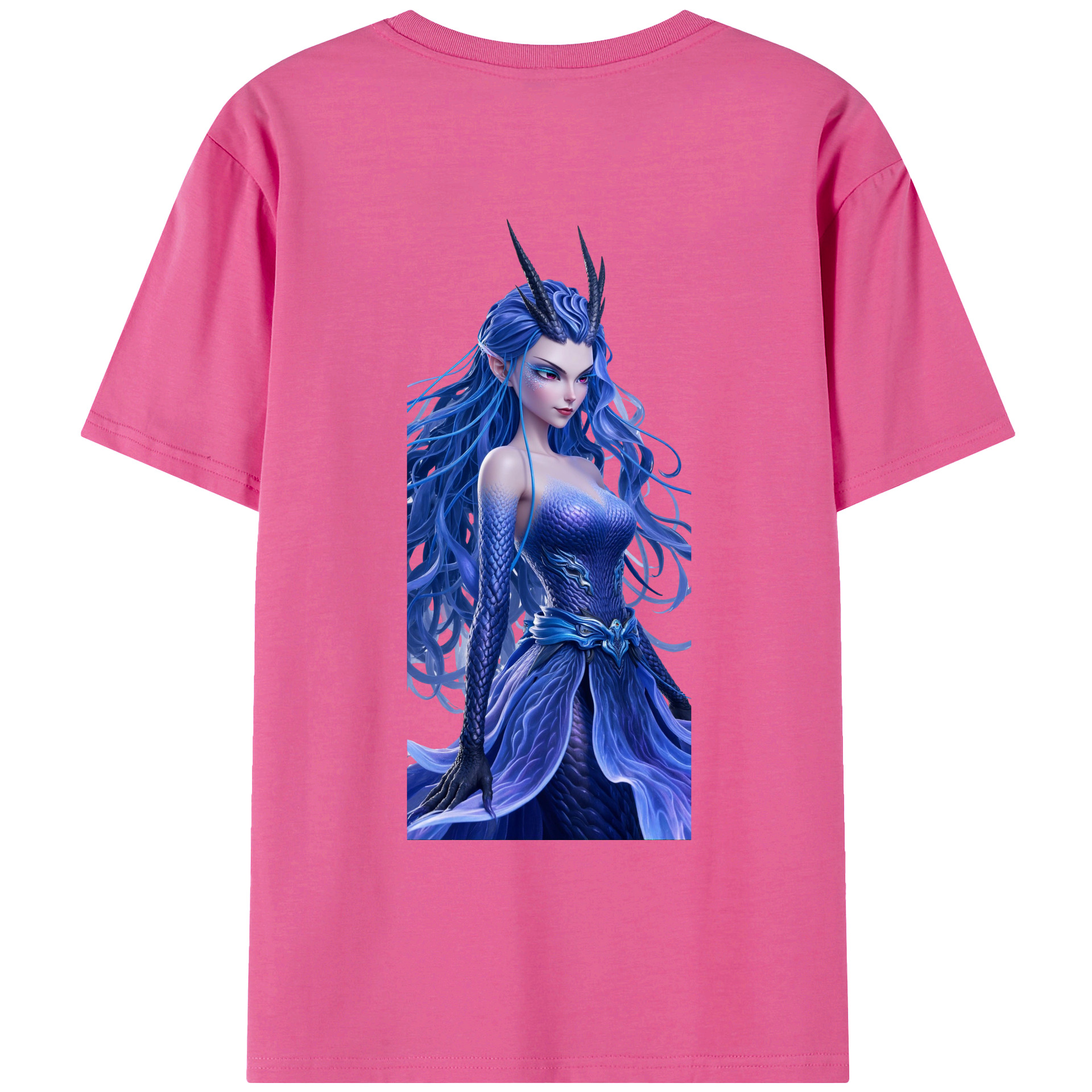 （画像用） Ne Zha 2 ナタ 魔童の大暴れ レディース半袖Tシャツ(バックプリント)