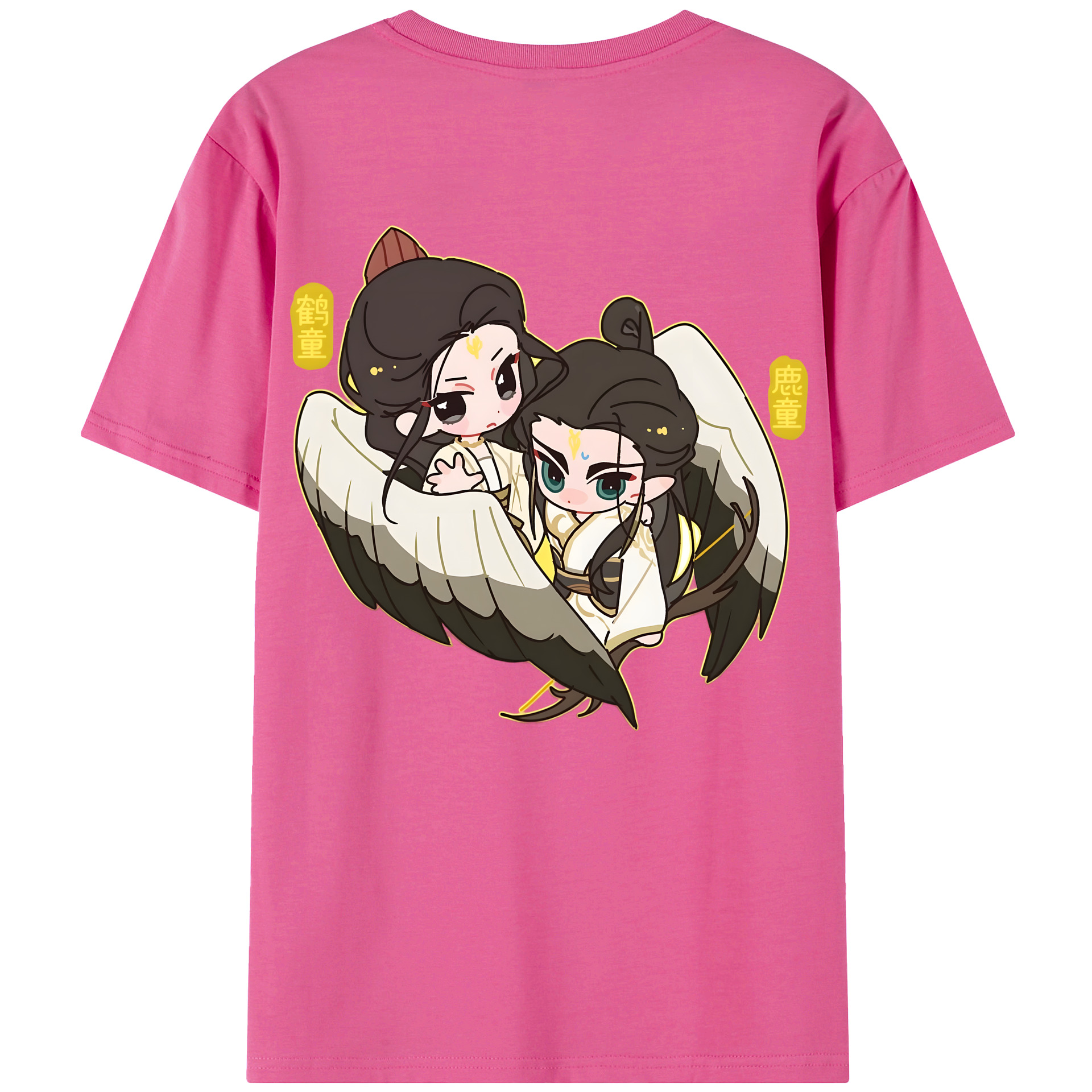 （画像用） Ne Zha 2 ナタ 魔童の大暴れ レディース半袖Tシャツ(バックプリント)