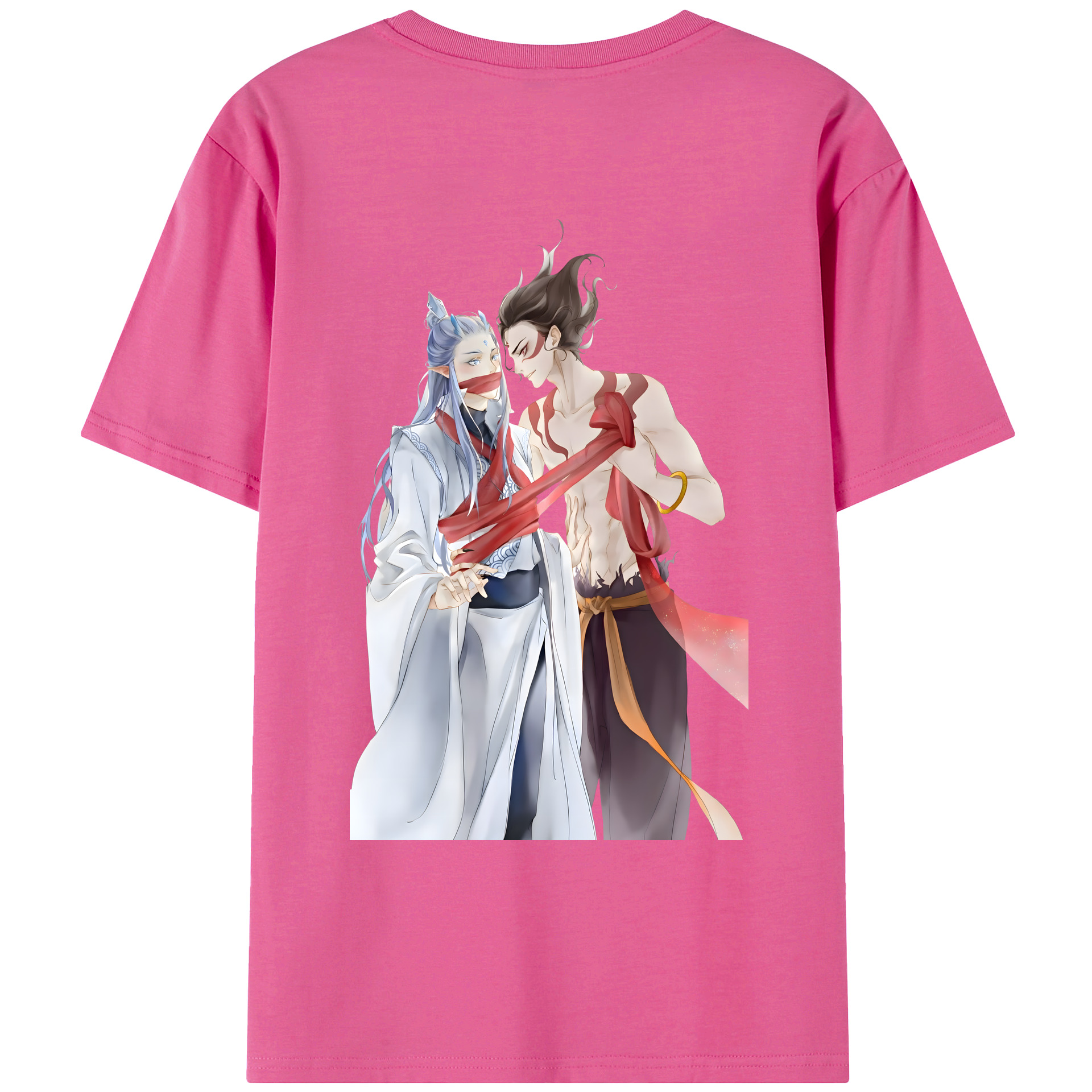 （画像用） Ne Zha 2 ナタ 魔童の大暴れ レディース半袖Tシャツ(バックプリント)