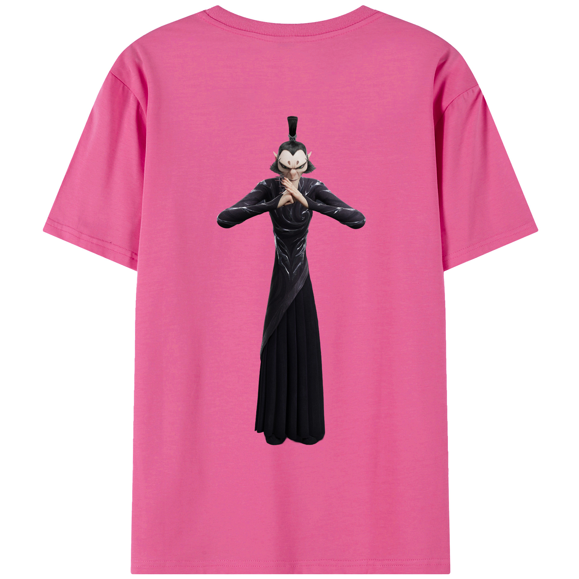 （画像用） Ne Zha 2 ナタ 魔童の大暴れ レディース半袖Tシャツ(バックプリント)