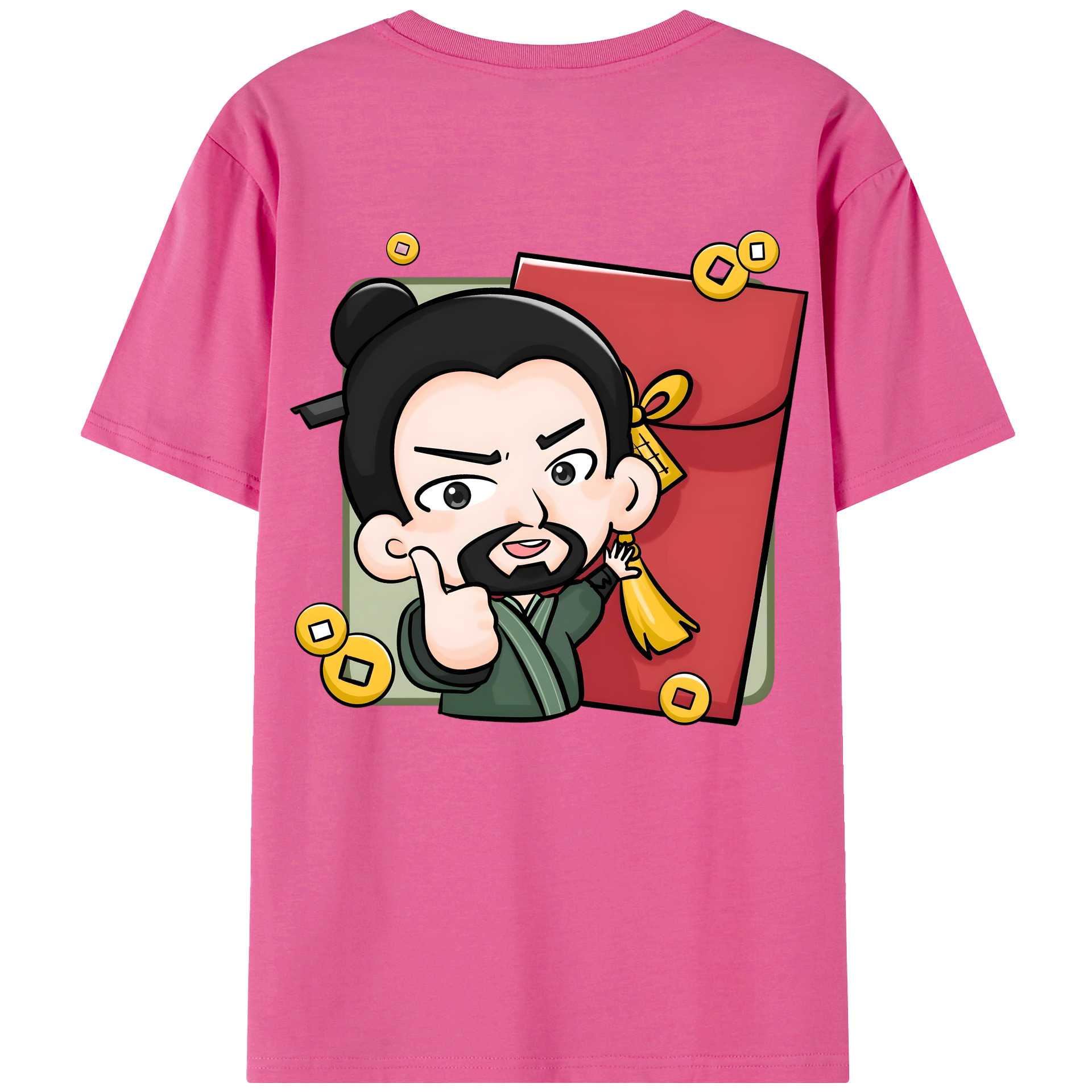（画像用） Ne Zha 2 ナタ 魔童の大暴れ レディース半袖Tシャツ(バックプリント)