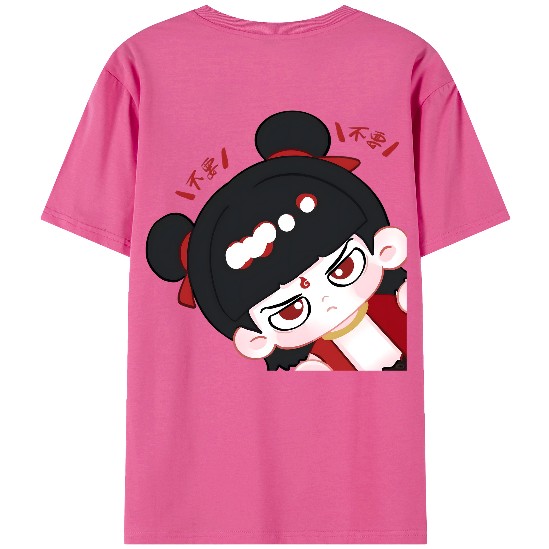 （画像用） Ne Zha 2 ナタ 魔童の大暴れ レディース半袖Tシャツ(バックプリント)