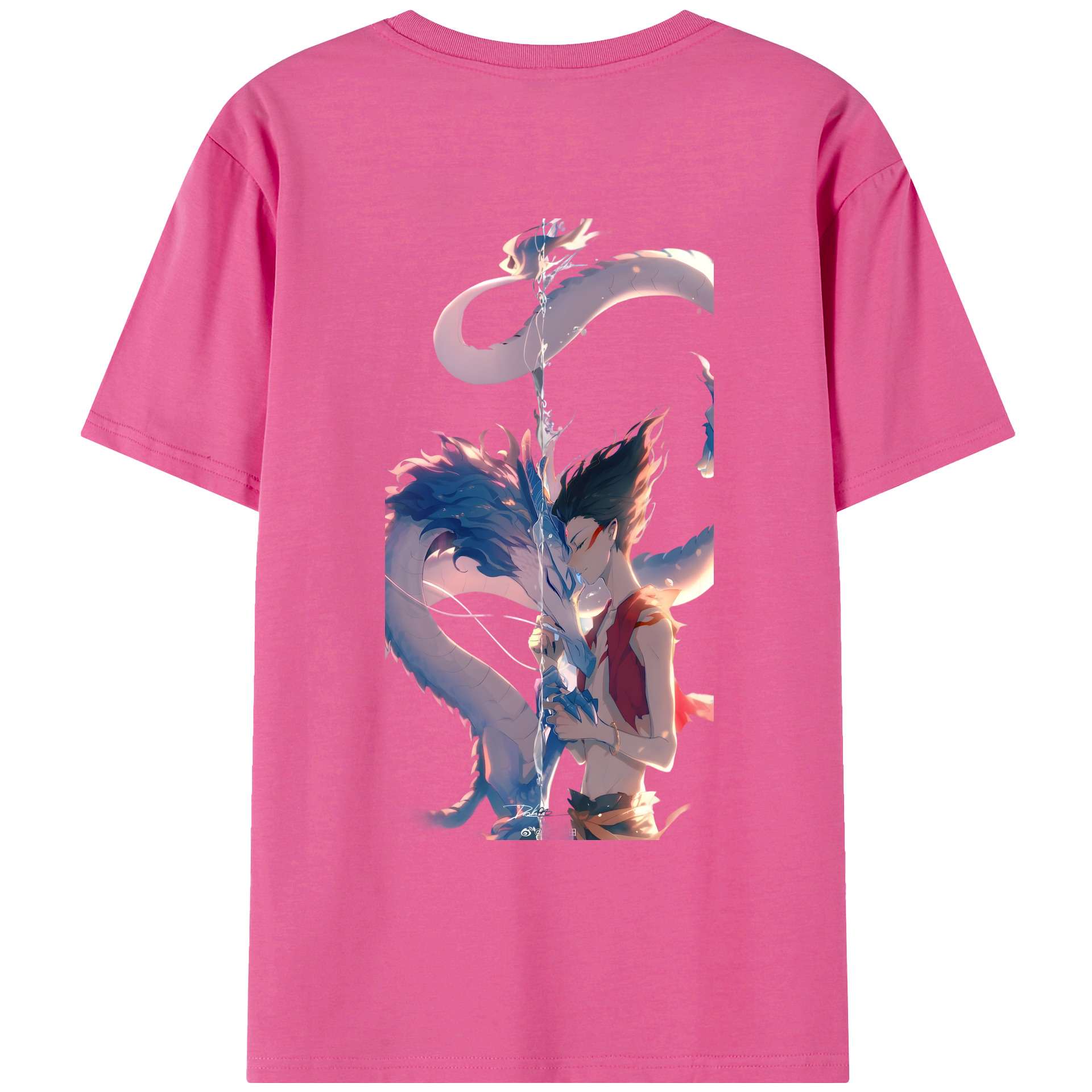 （画像用） Ne Zha 2 ナタ 魔童の大暴れ レディース半袖Tシャツ(バックプリント)