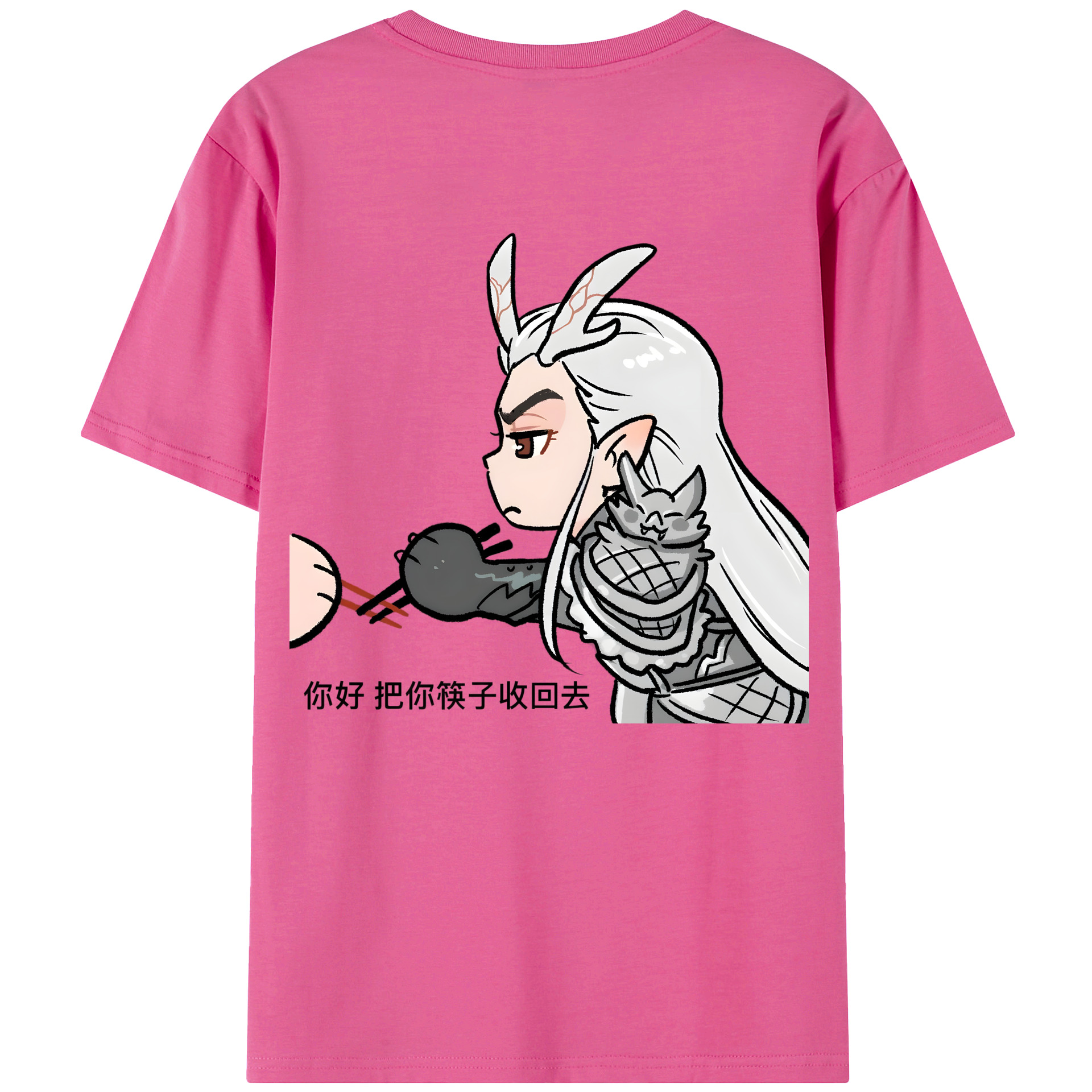 （画像用） Ne Zha 2 ナタ 魔童の大暴れ レディース半袖Tシャツ(バックプリント)