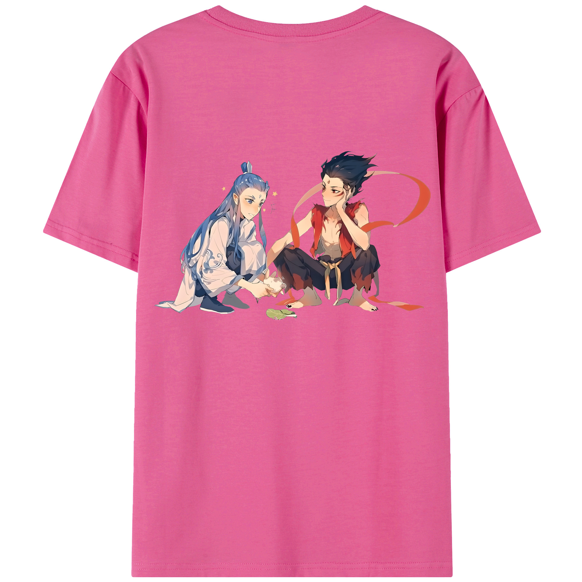 （画像用） Ne Zha 2 ナタ 魔童の大暴れ レディース半袖Tシャツ(バックプリント)