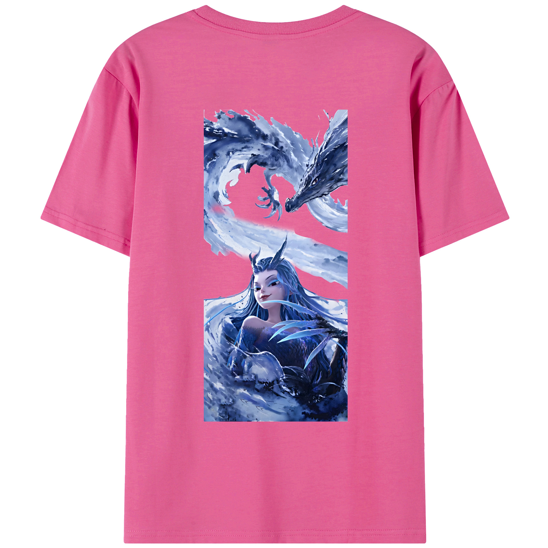 （画像用） Ne Zha 2 ナタ 魔童の大暴れ レディース半袖Tシャツ(バックプリント)
