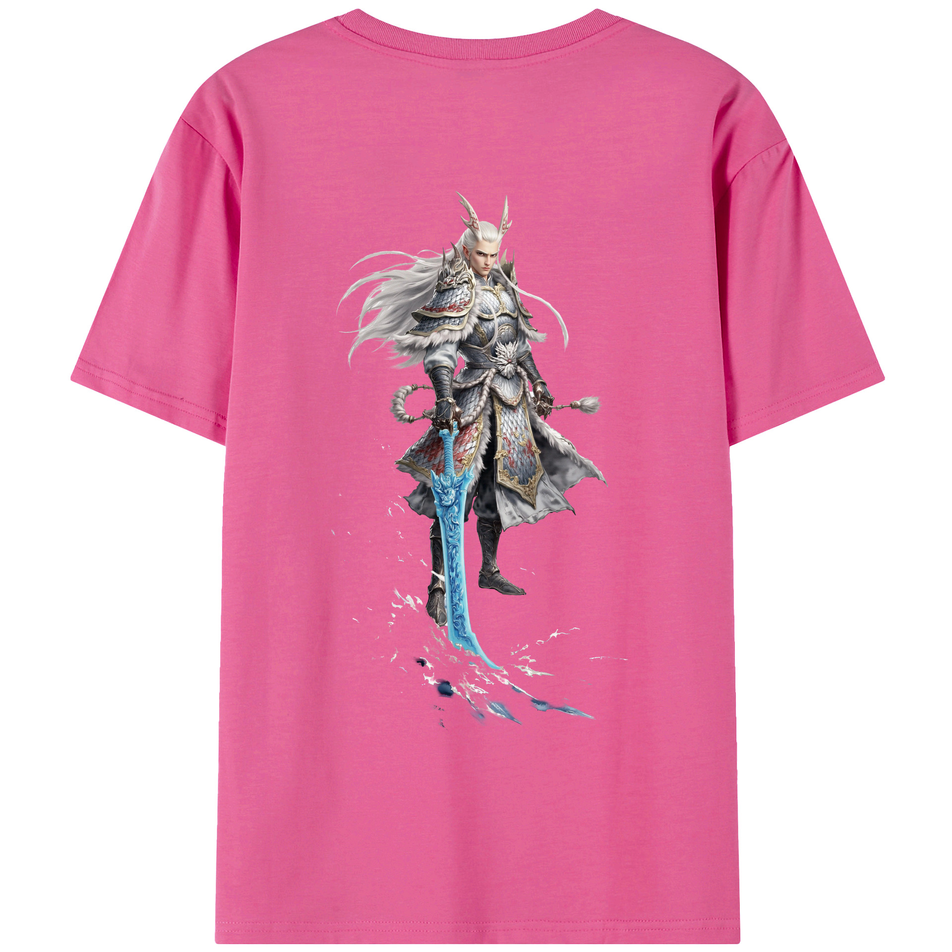 （画像用） Ne Zha 2 ナタ 魔童の大暴れ レディース半袖Tシャツ(バックプリント)